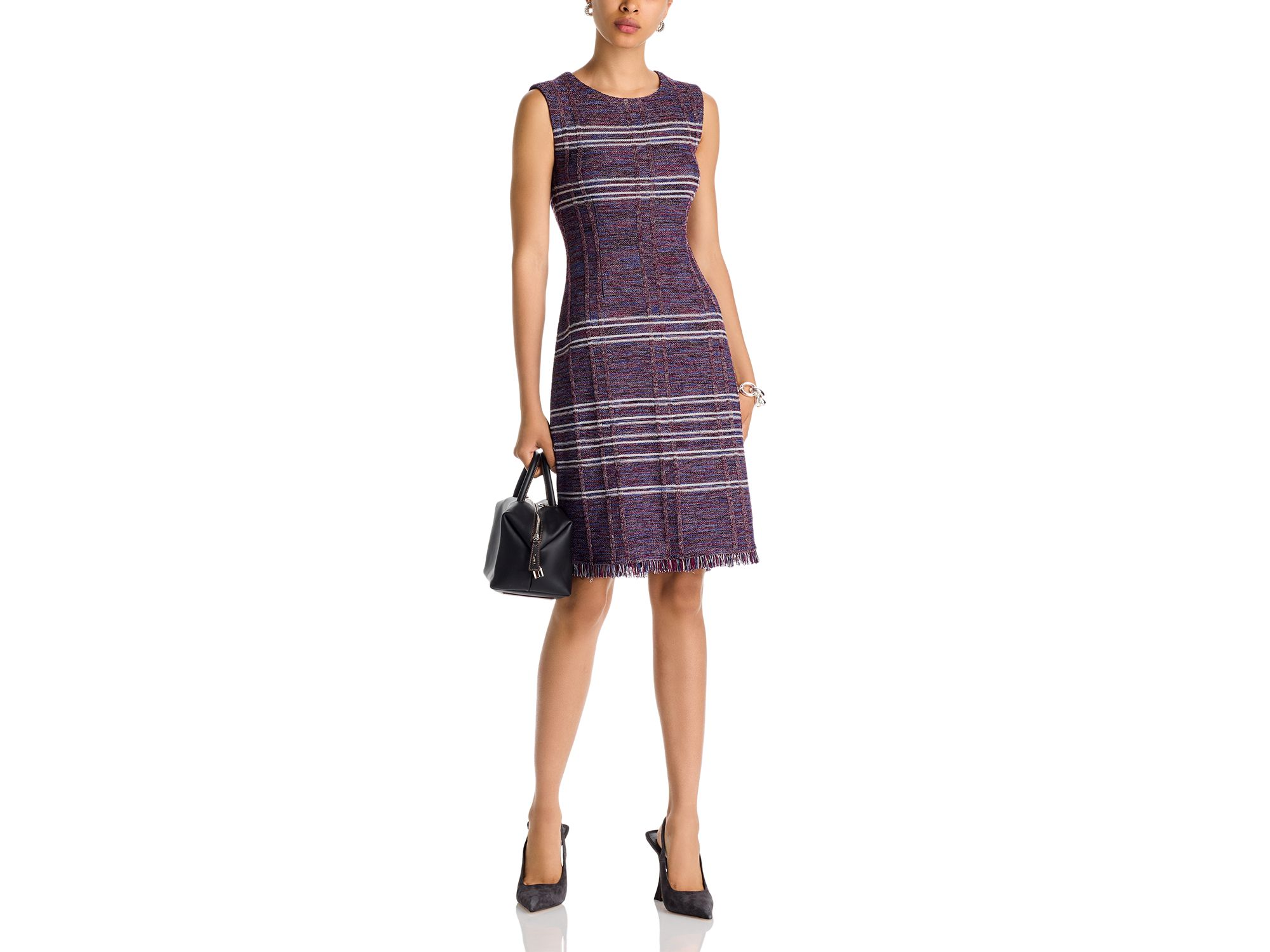 Fringe Hem Sheath Dress — Image 5