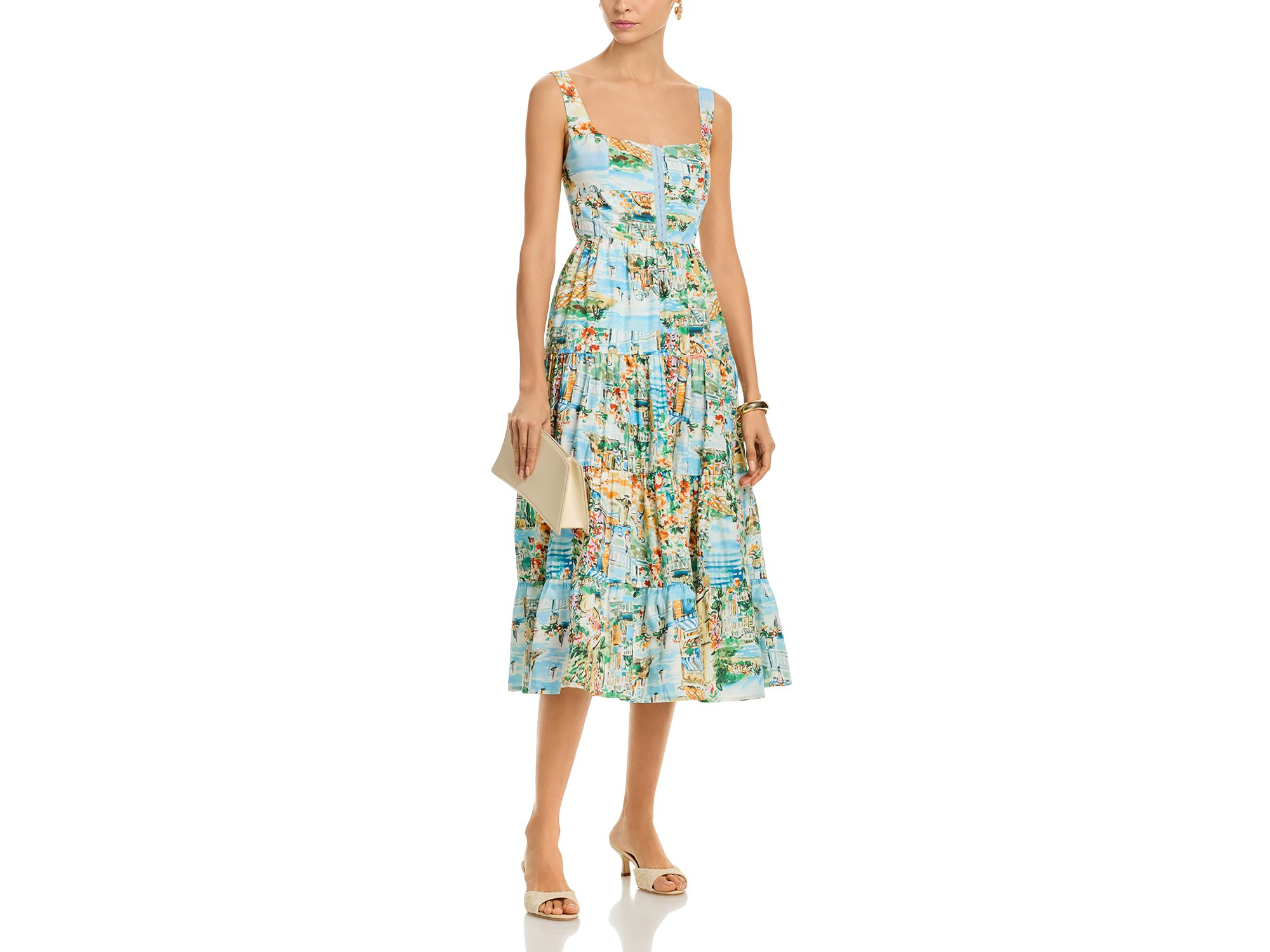 Sleeveless Vacation Scene Midi Dress - Exclusive — Image 4