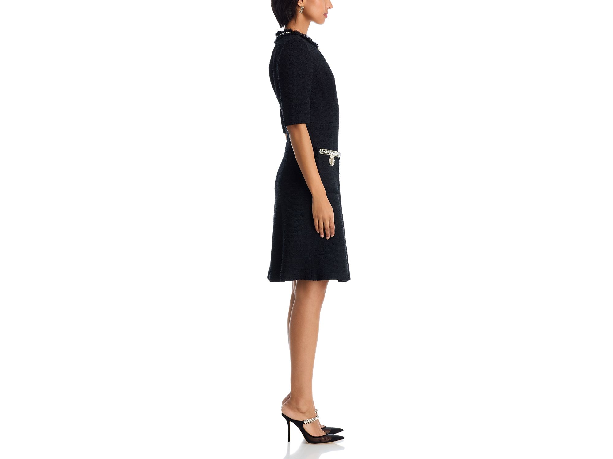 Embellished Tweed Dress — Image 5