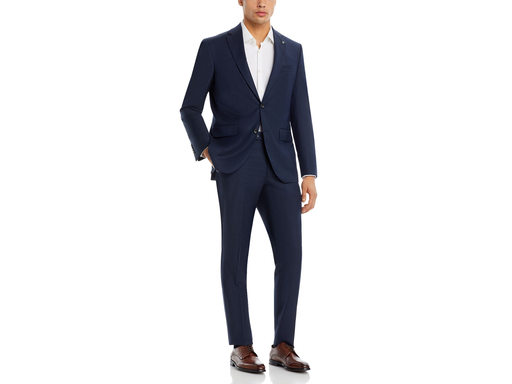 Napoli Sharkskin Regular Fit Suit — Image 6