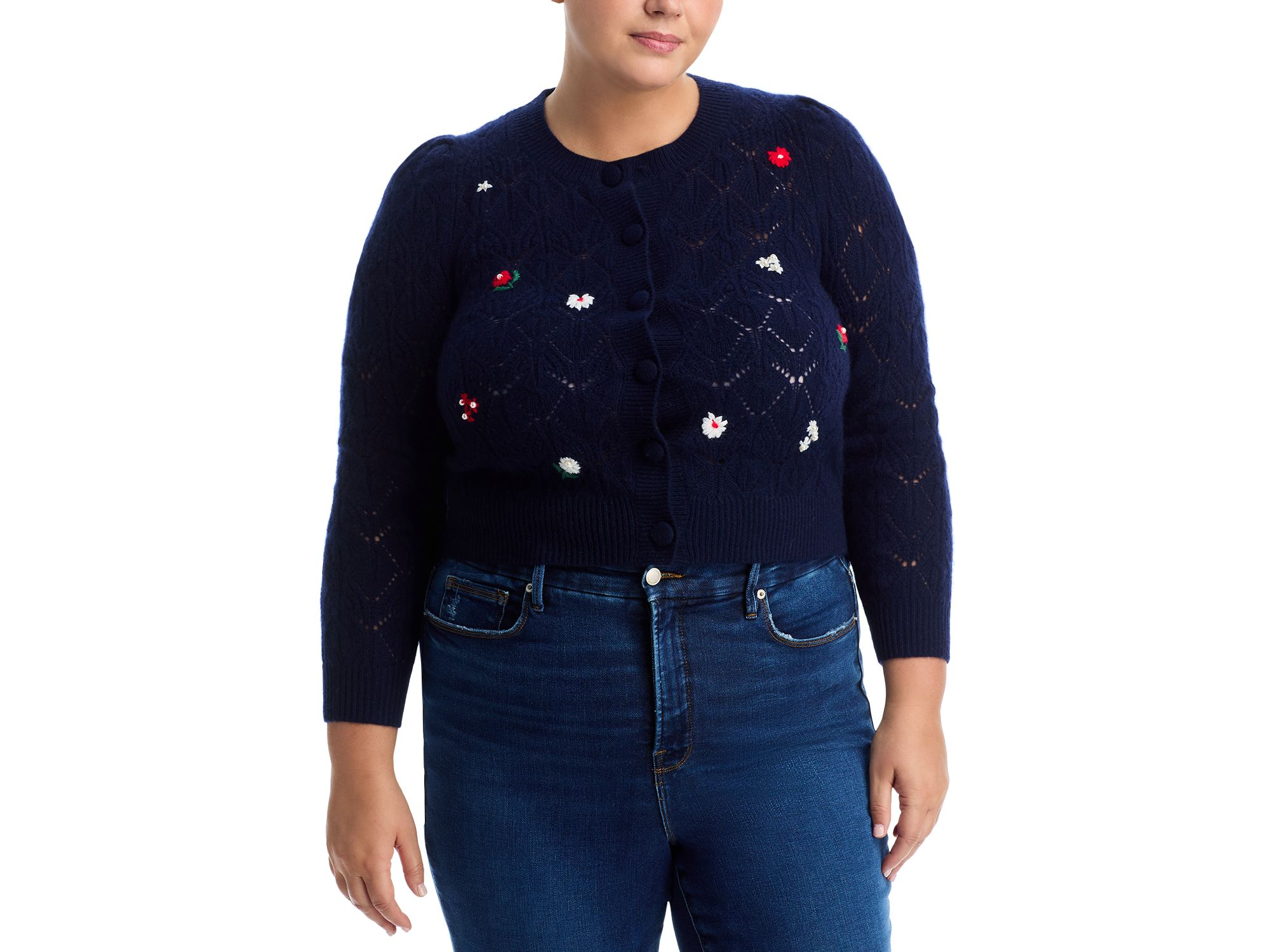 100% Cashmere Crewneck Cardigan Sweater - Exclusive — Image 7