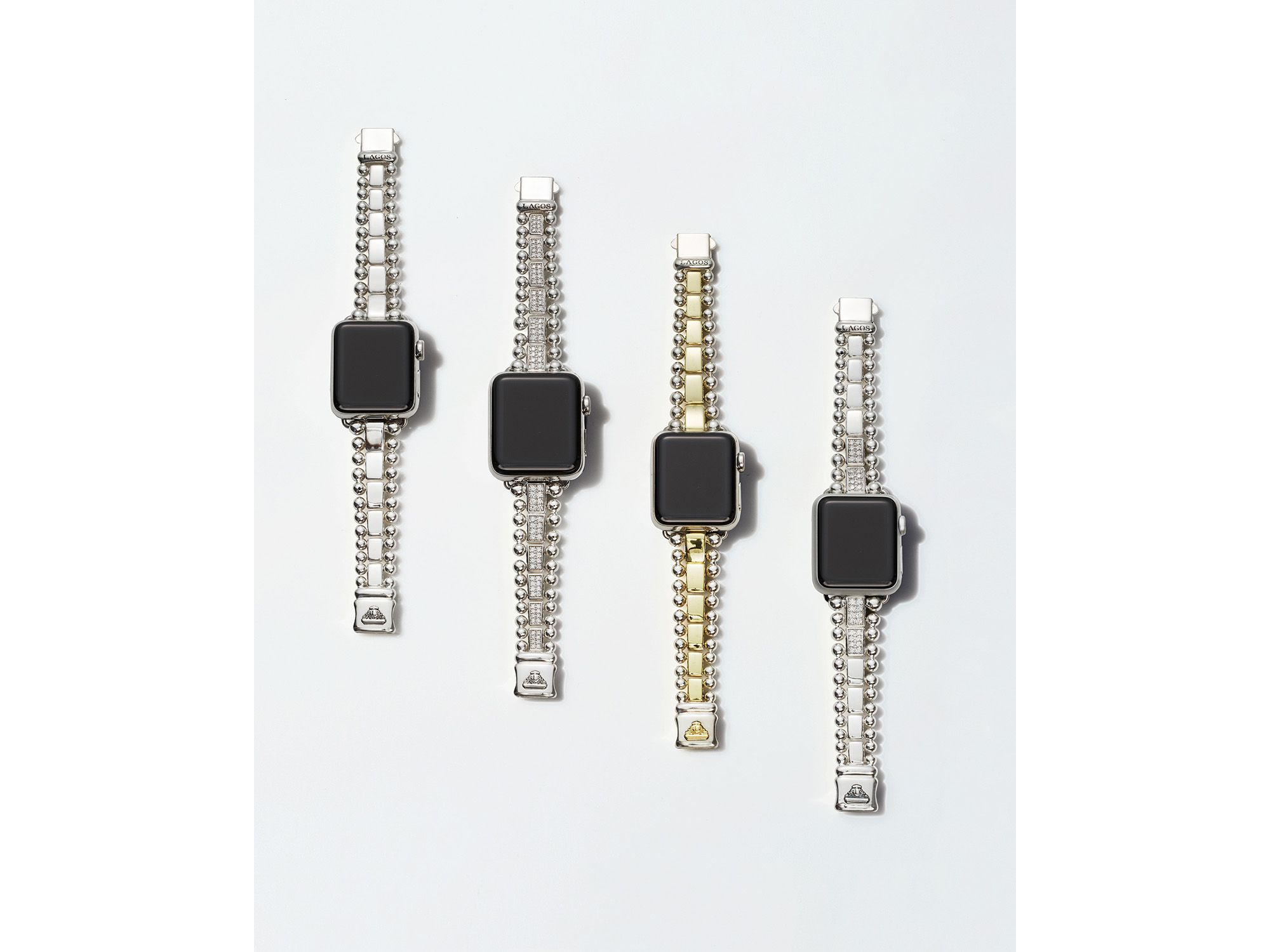 Sterling Smart Caviar Apple™ Smartwatch Straps — Image 4