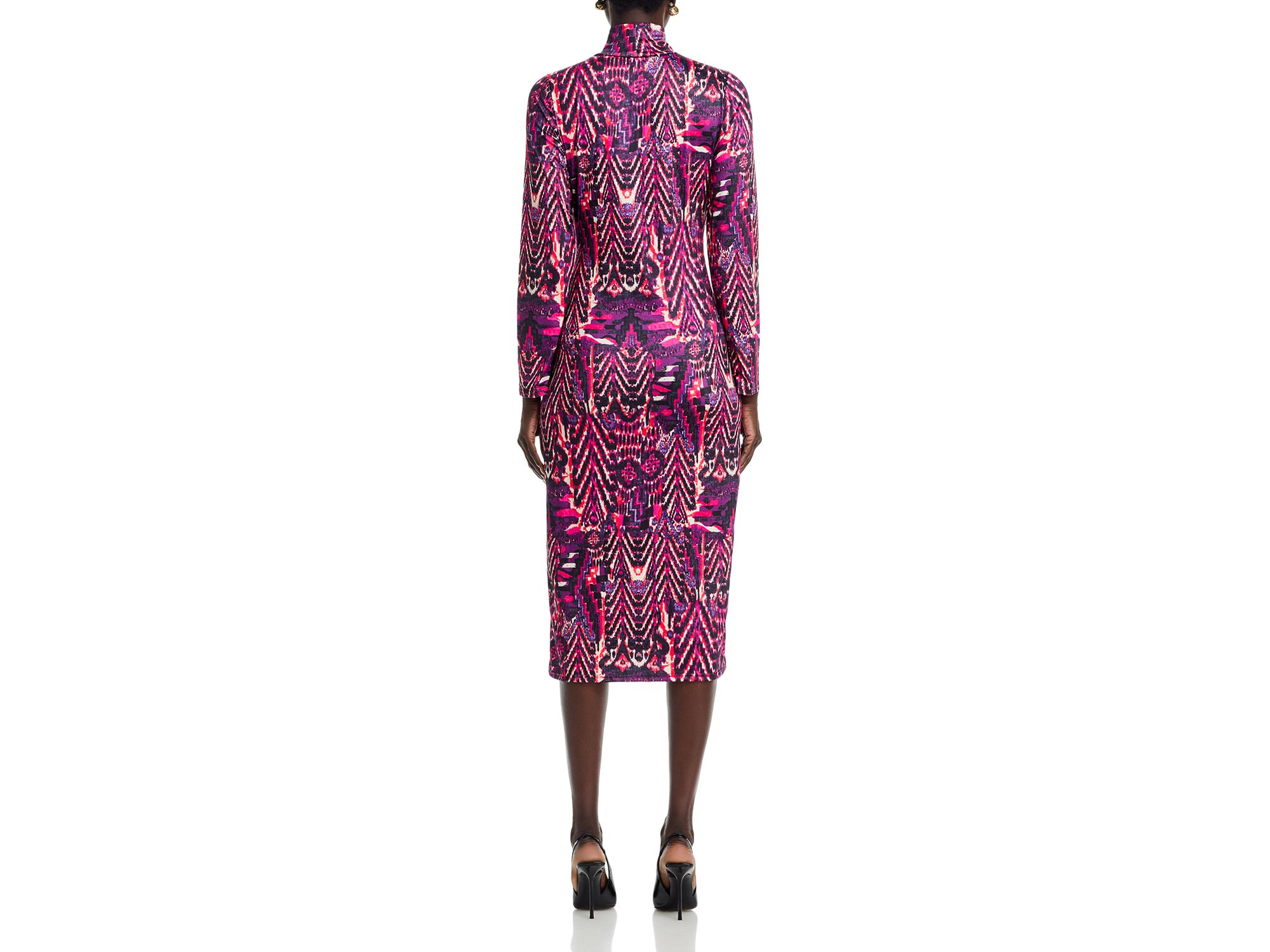 Mock Neck Midi Dress — Image 4