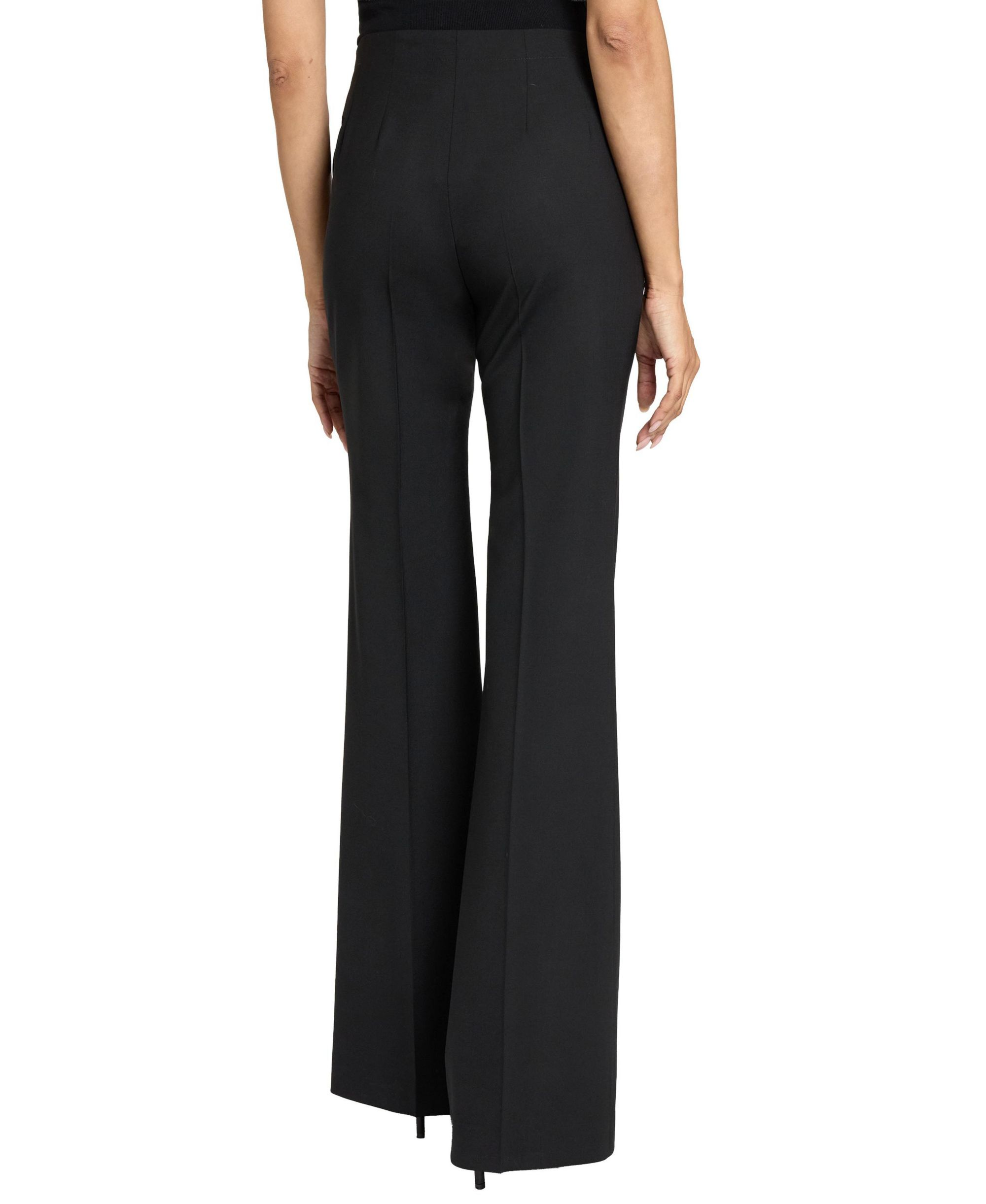 Beth Flared Pant in Virgin Wool Stretch — Image 3