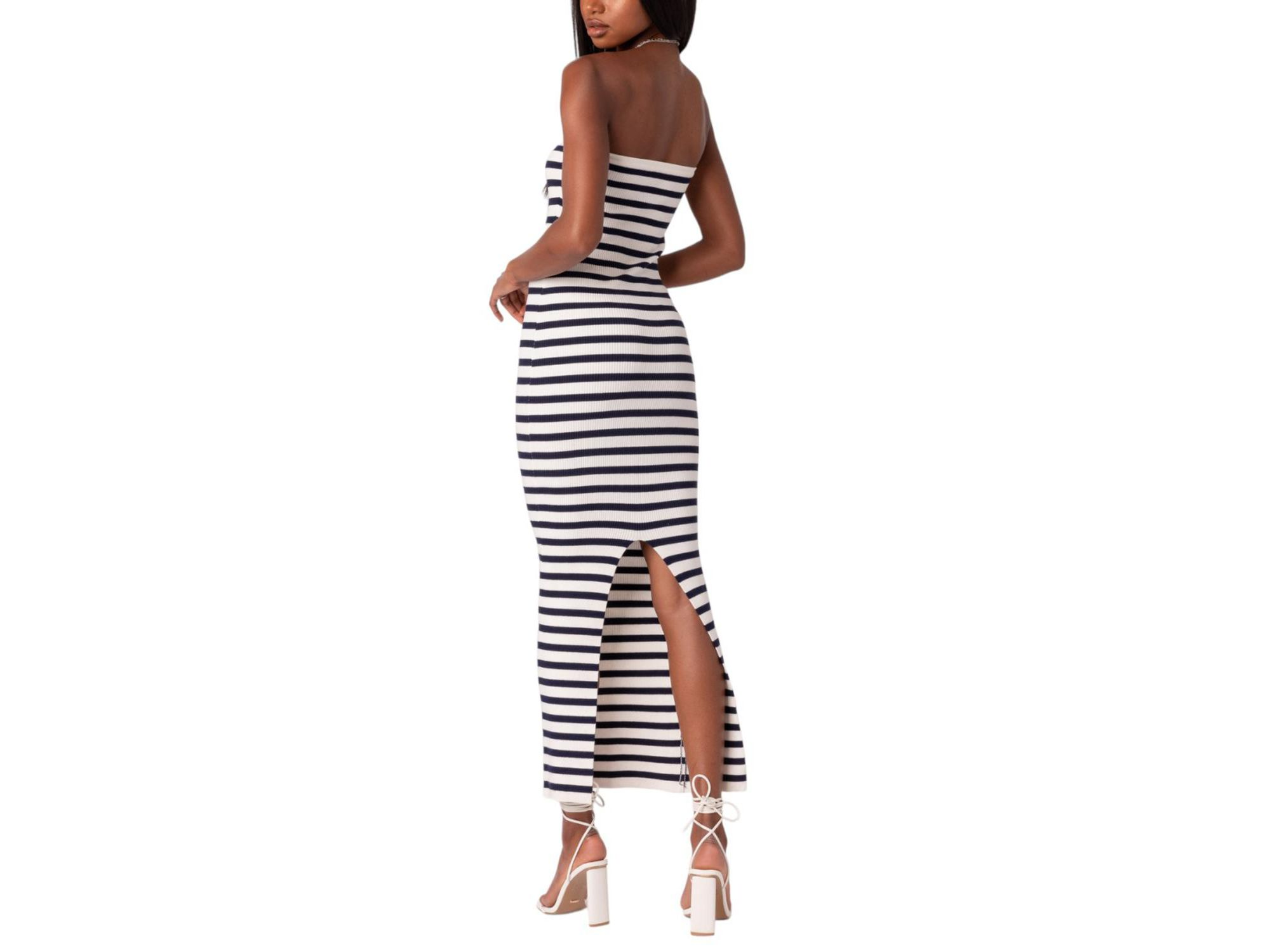 Knit Back Slitted Maxi Dress — Image 3