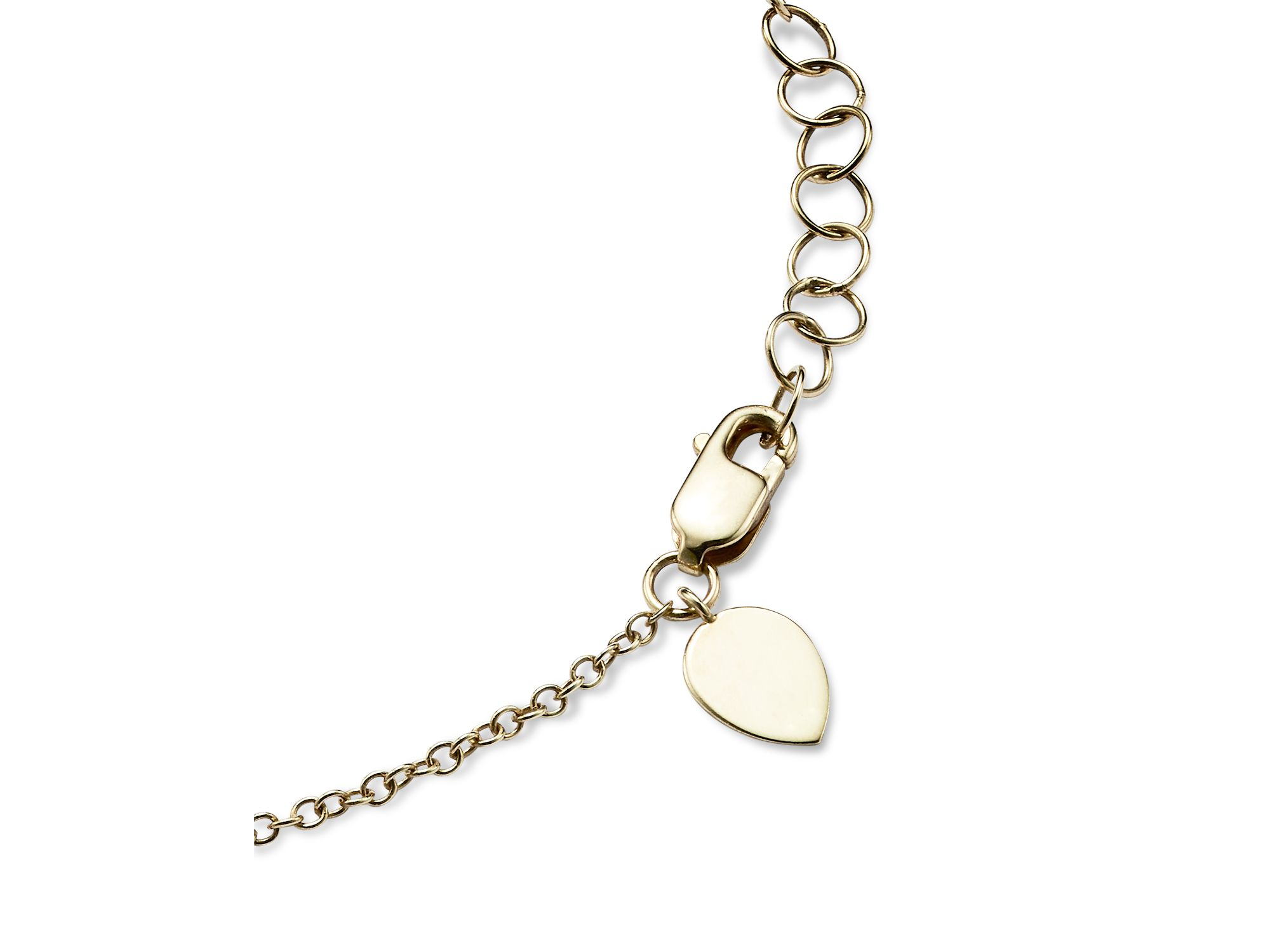 14K Yellow Gold & 14K White Gold Blue Sapphire & Diamond Evil Eye Bracelet — Image 4