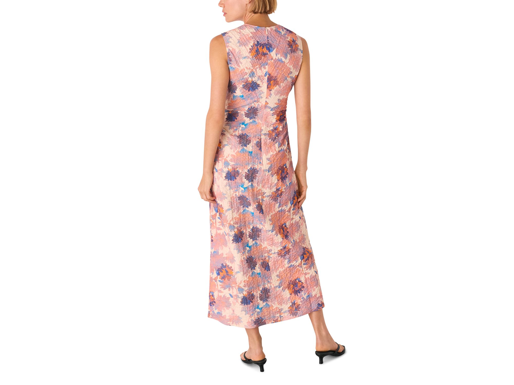 Floral Textured Midi Dress — Image 5