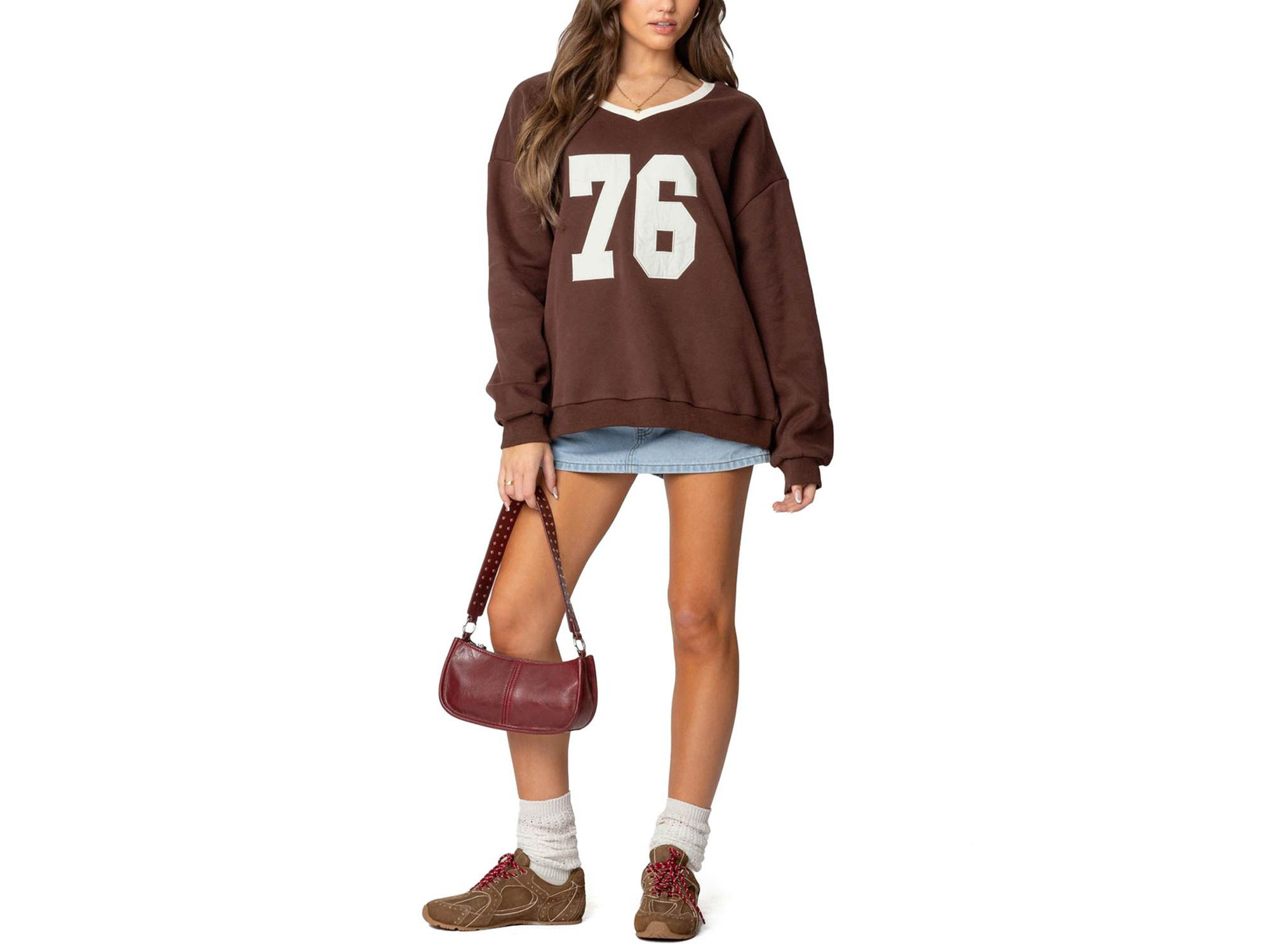 76 Oversized V Neck Sweater — Image 3