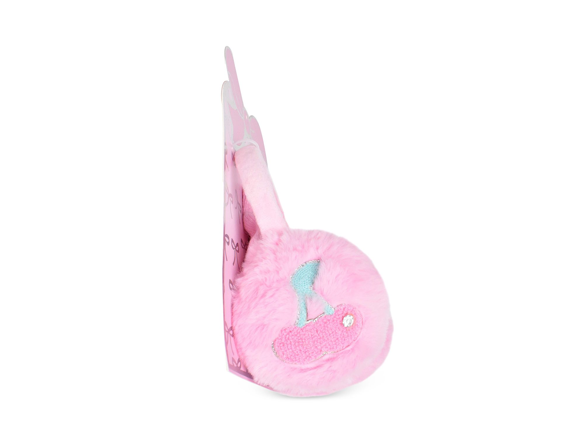 Girls' Cherry Faux Fur Earmuffs & Gloves Set - Big Kid — Image 3