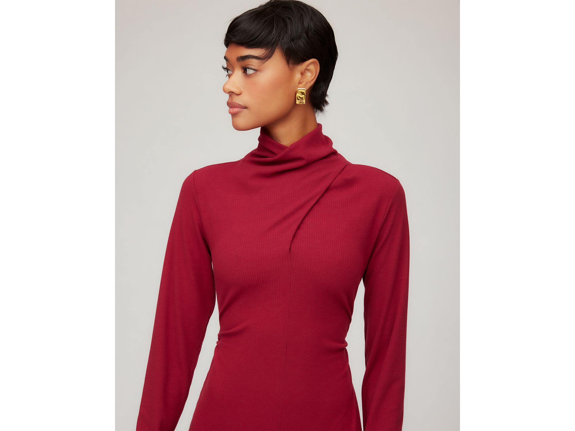 Tasha Turtleneck Midi Dress — Image 3