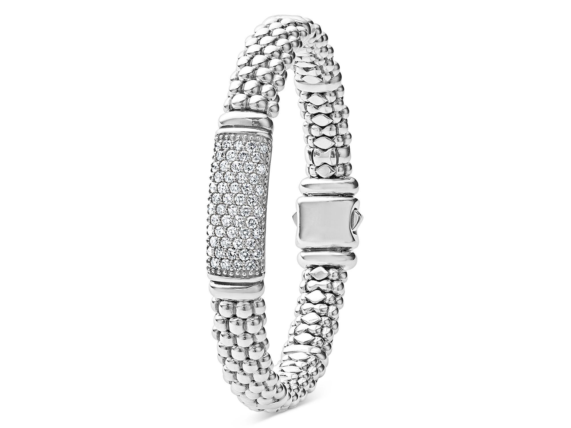 Sterling Signature Caviar Diamond Bracelet — Image 3