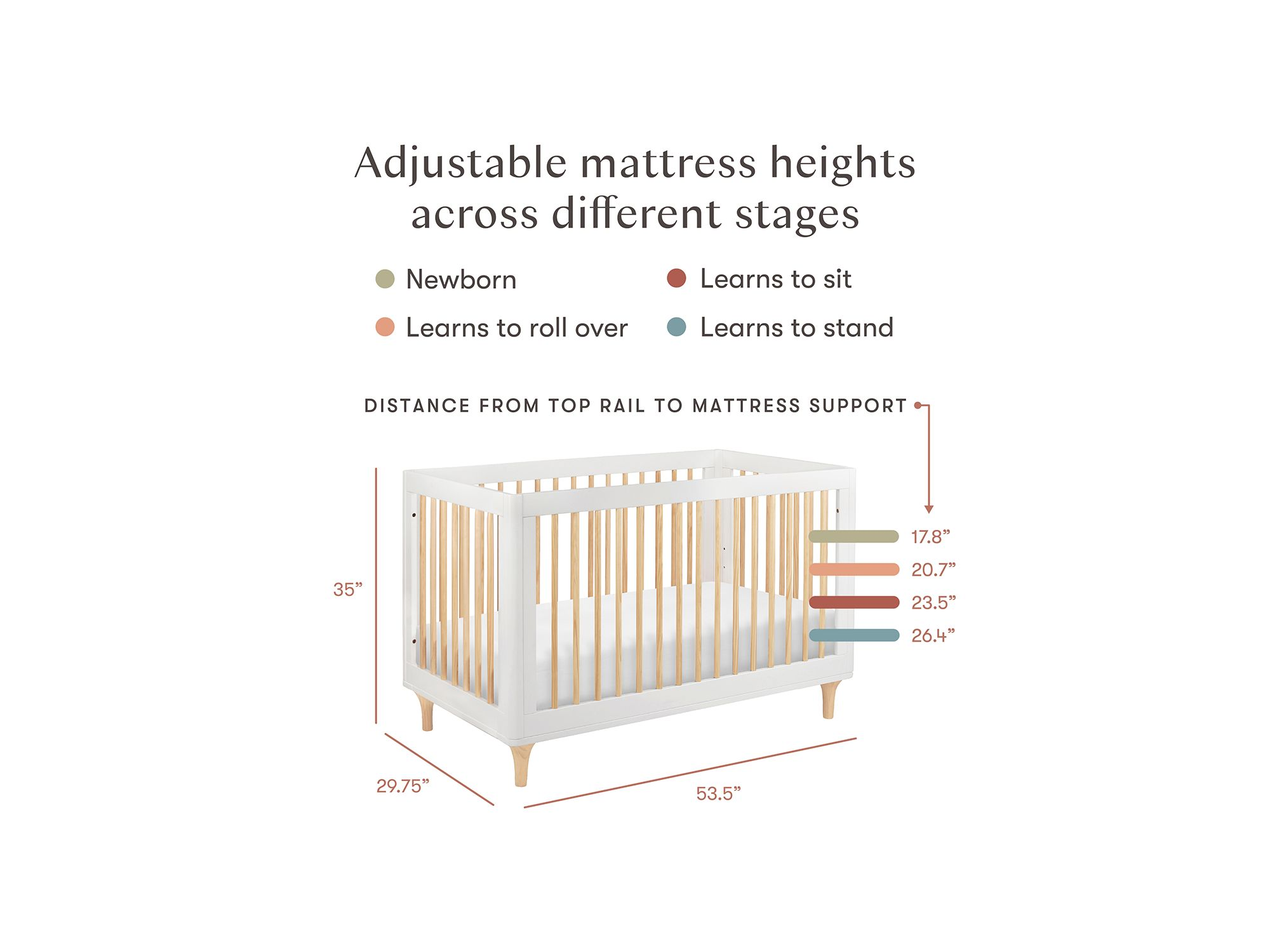 Lolly 3-in-1 Convertible Crib with Toddler Bed Conversion Kit — Image 8