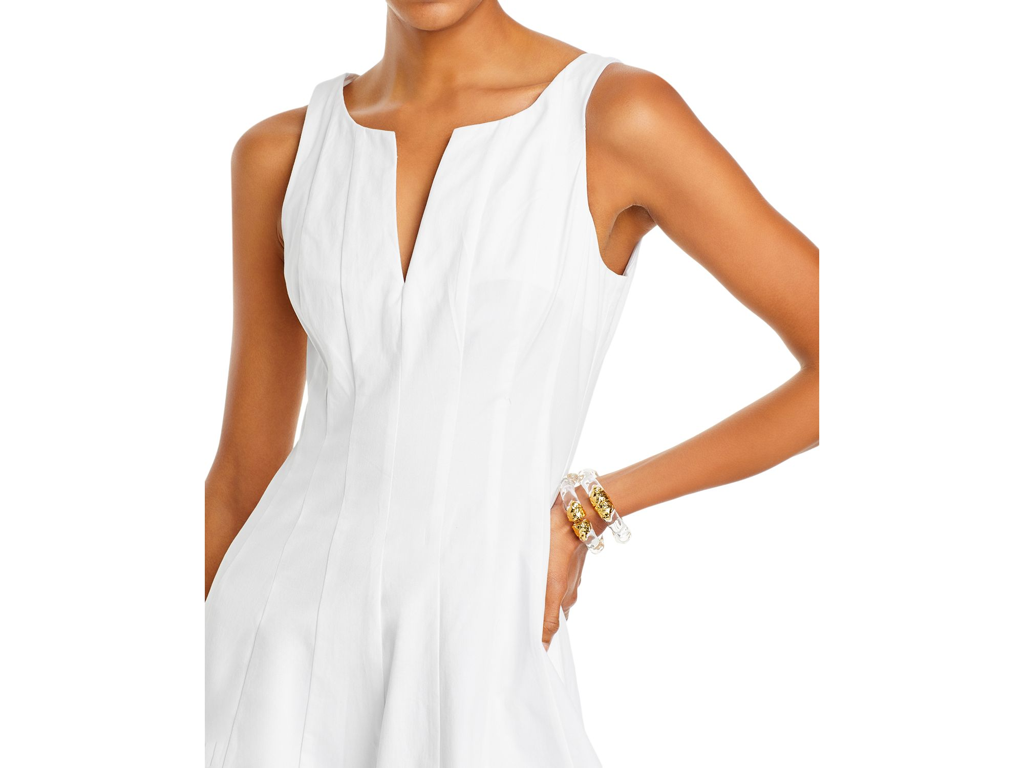 Paneled Midi Dress - Exclusive — Image 3