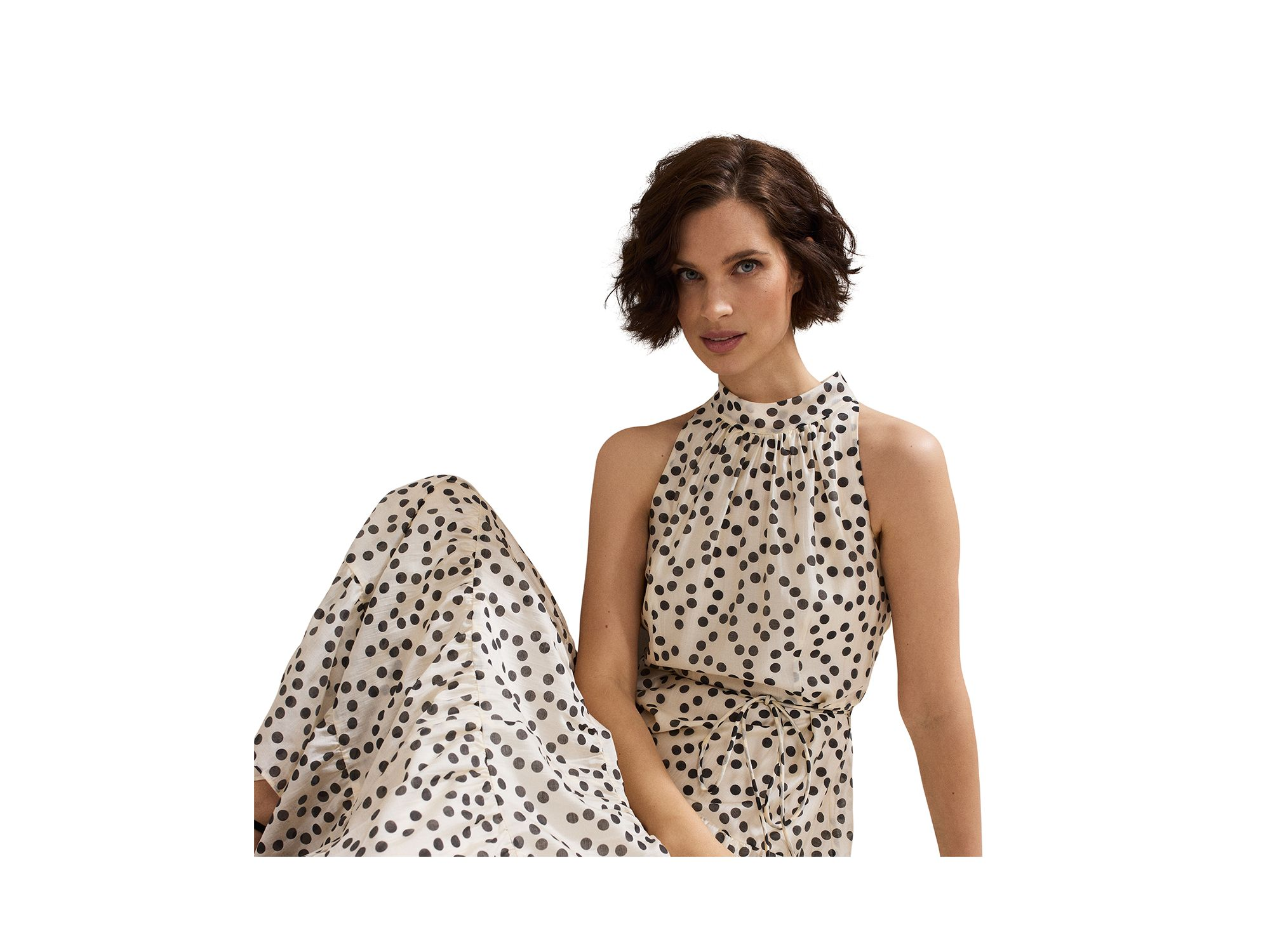Nita Spot Print Maxi Dress — Image 3
