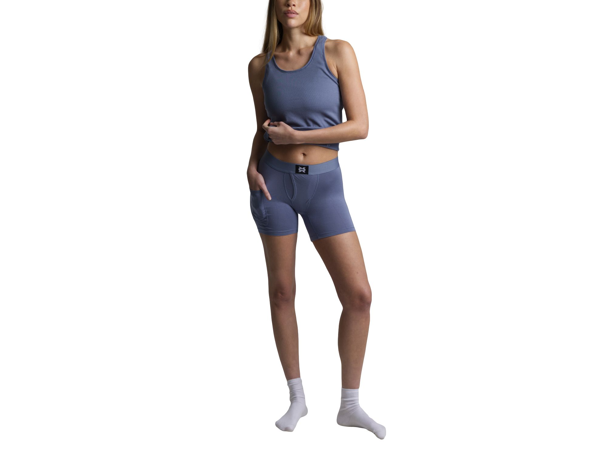 Pima Cotton Rib Tank Top — Image 4