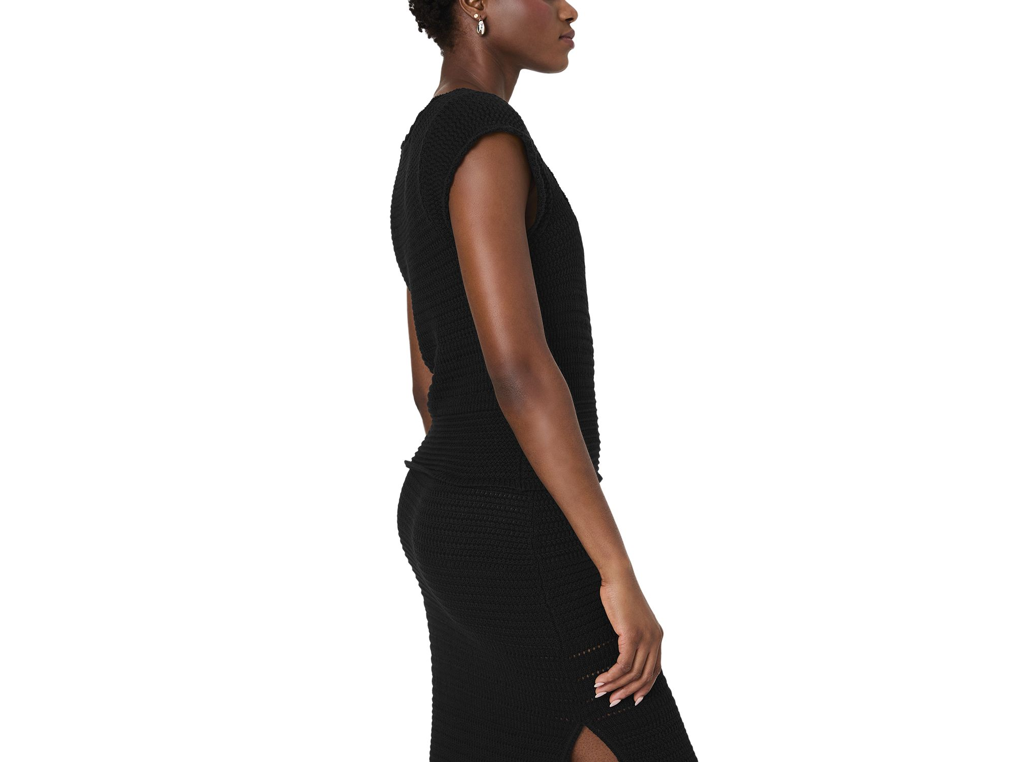 Nellis Collage Sleeveless Top & Side Slit Skirt — Image 15