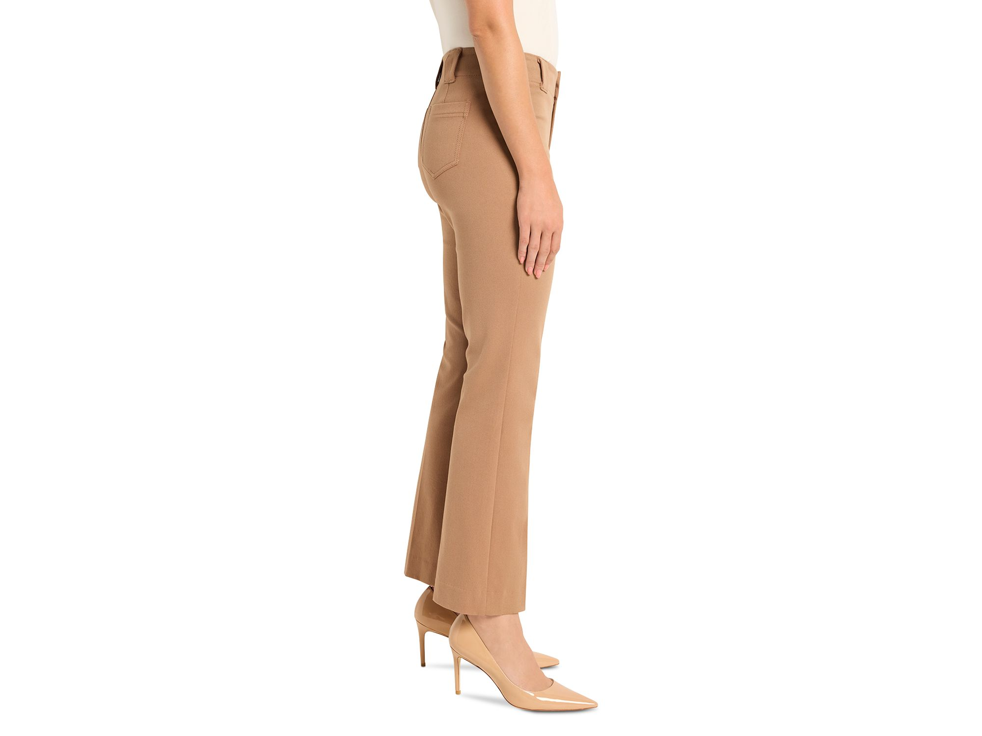 Cotton Bi Stretch Plaza Demi Boot Pants — Image 4