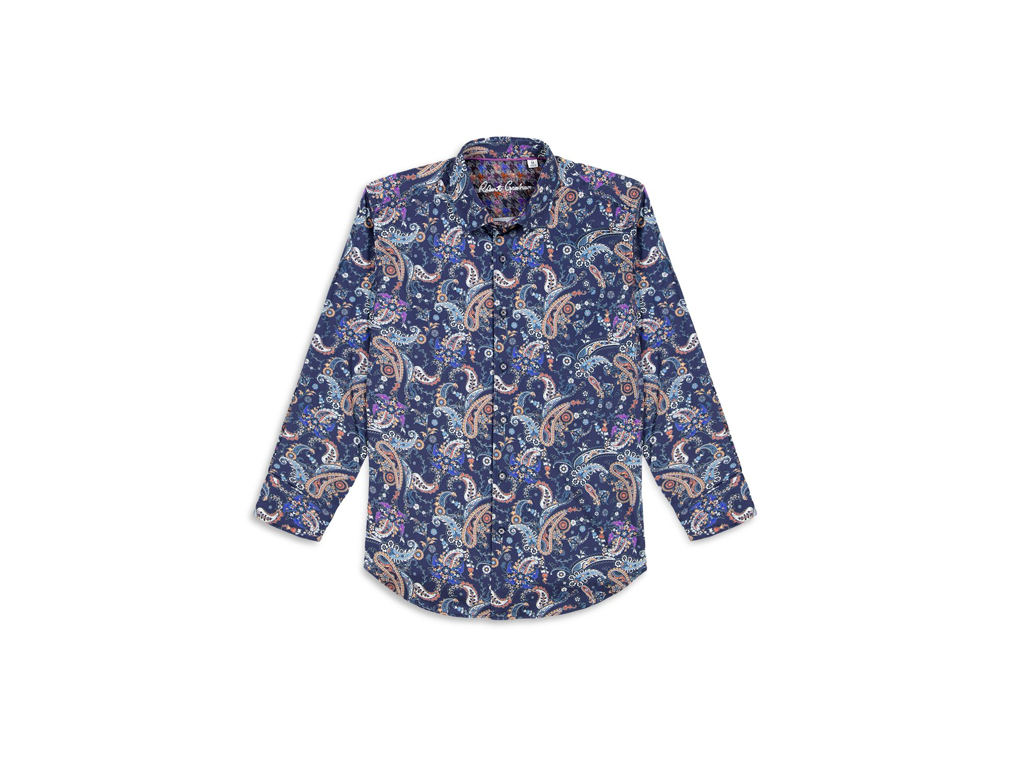 Chandler Printed Long Sleeve Button Front Shirt — Image 5