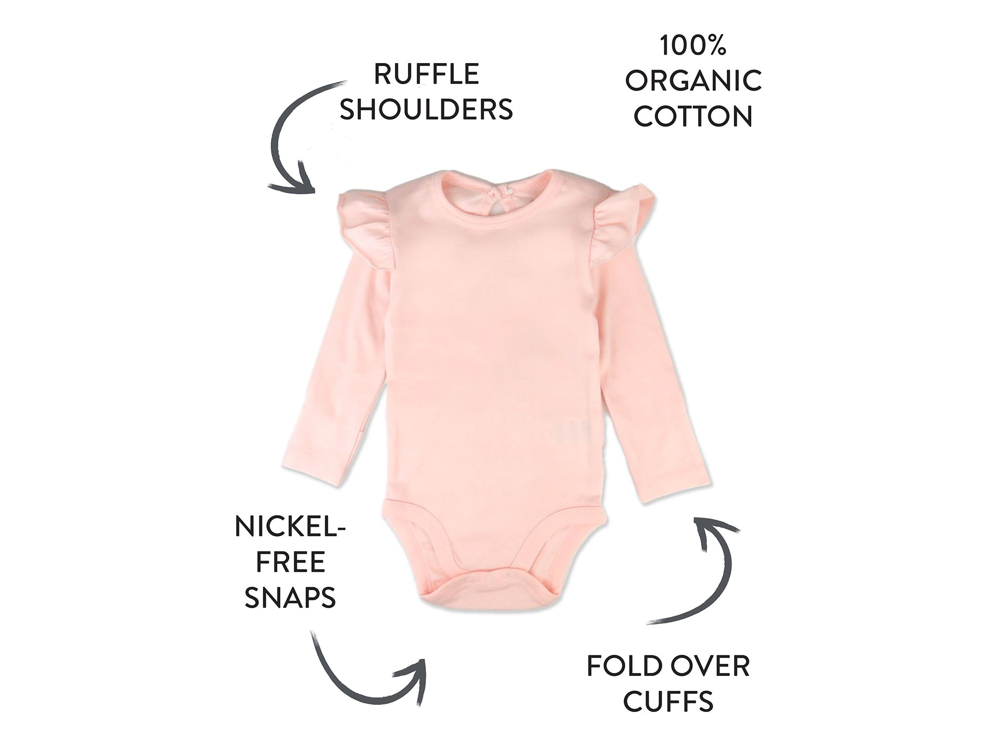 Girls' 10 Pack Long Sleeve Bodysuits - Baby — Image 6