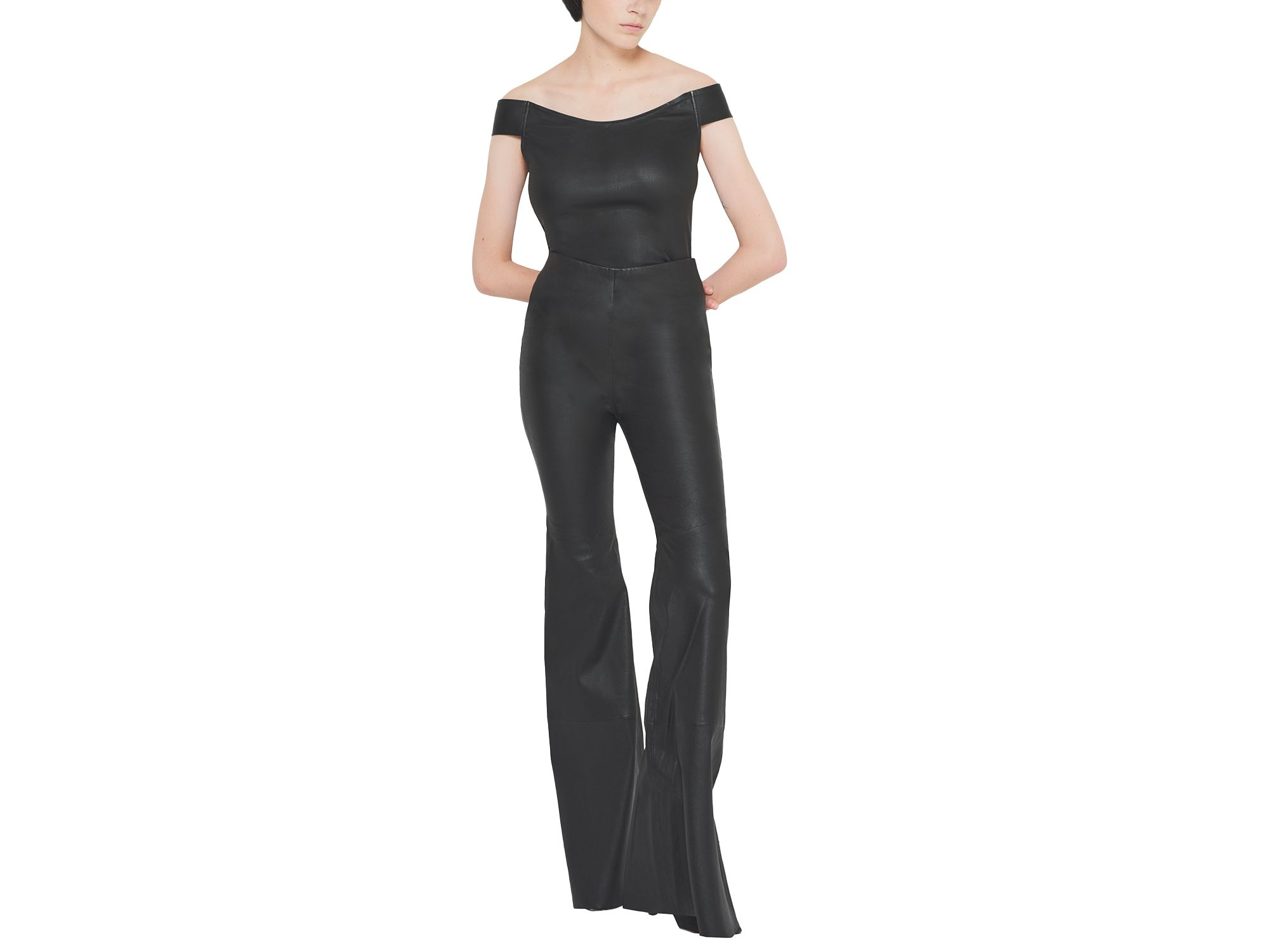 Kat Stretch Leather Leggings — Image 5