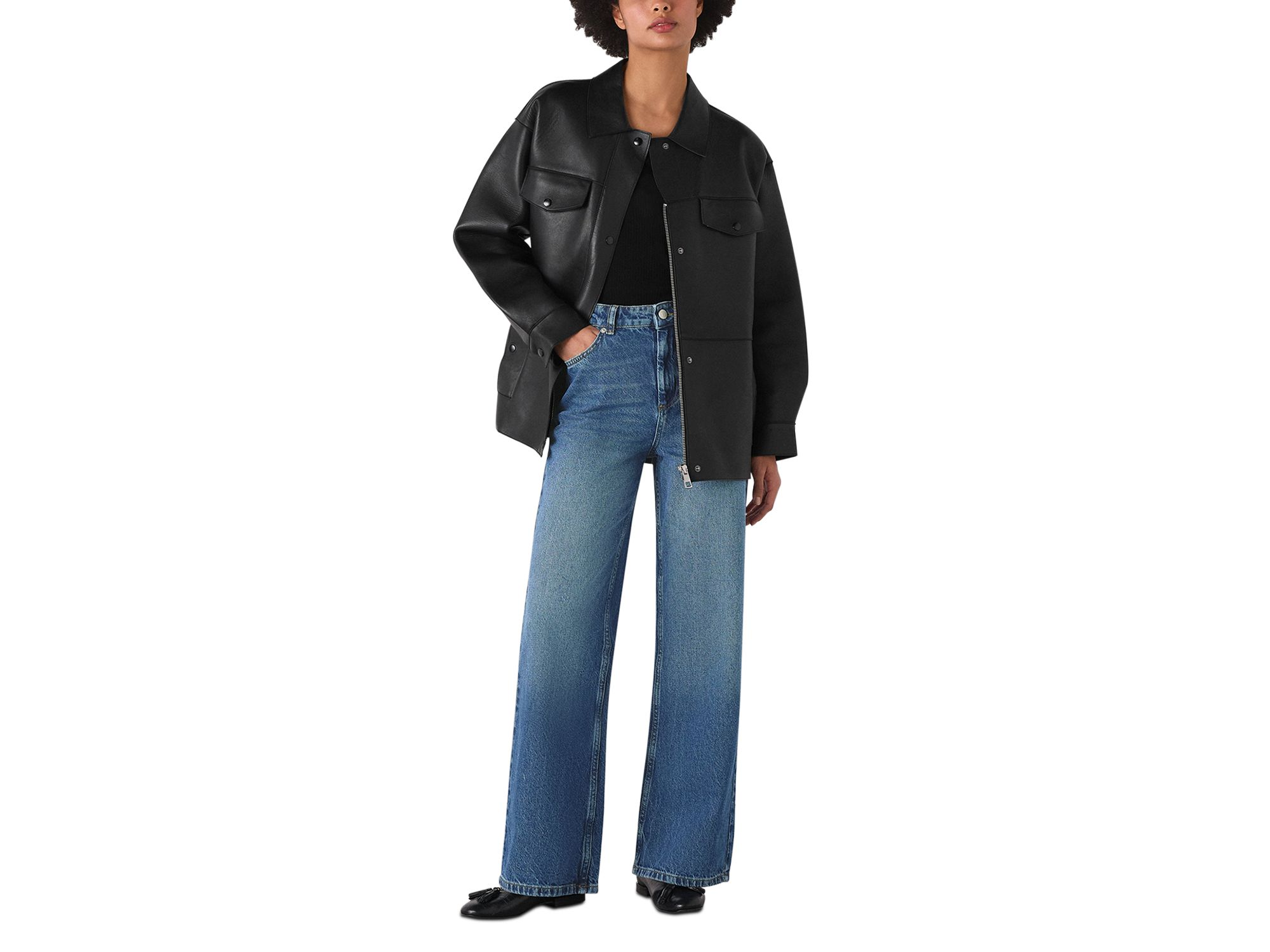 Straight Full Length Jeans in Denim — Image 7