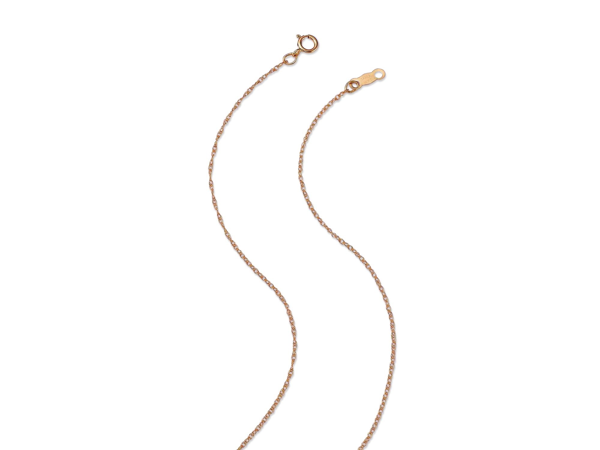 Baby Elephant Pendant Necklace in 14K Yellow Gold, 18" — Image 4