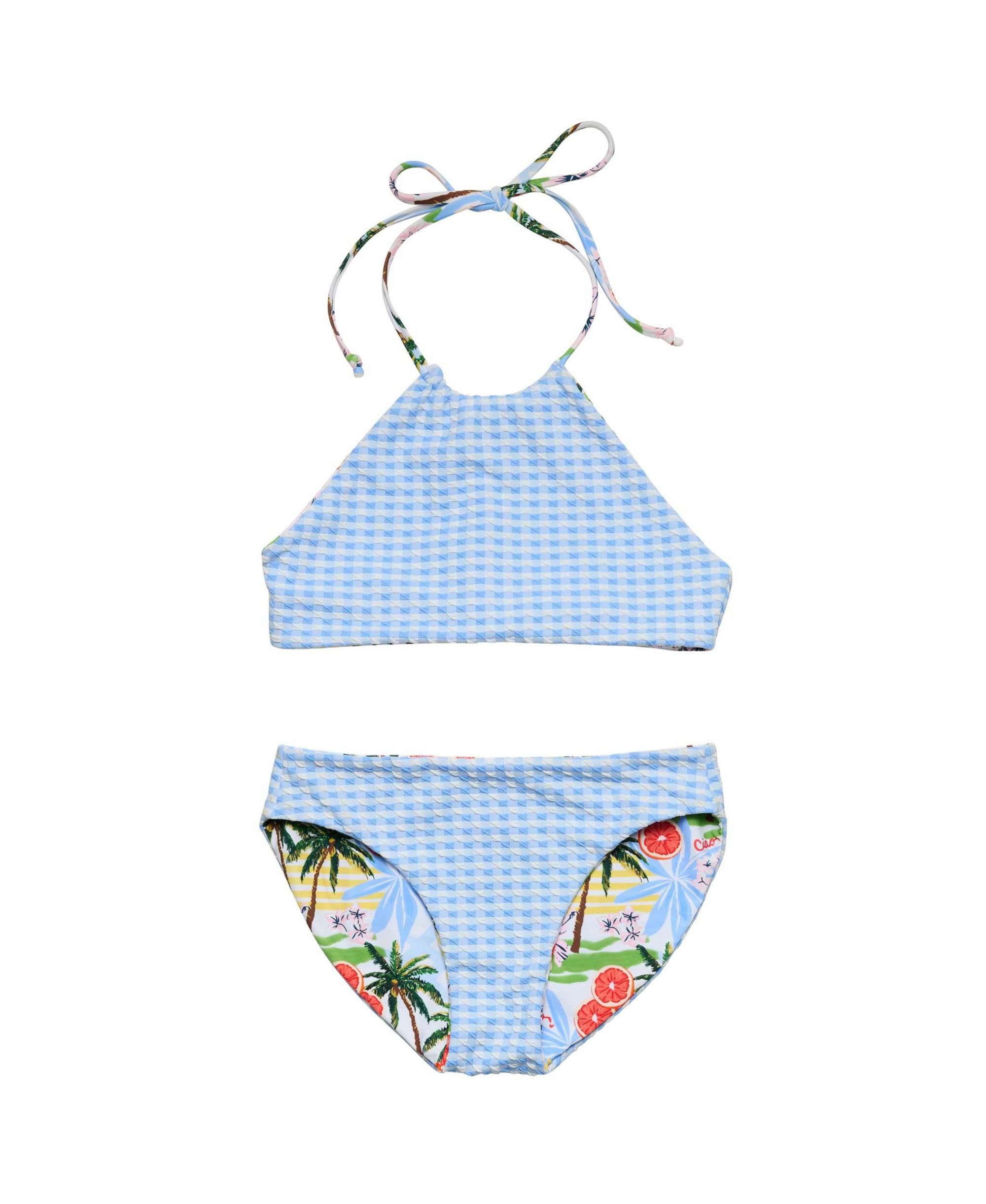Girls' Ciao Paradiso Reversible Halter Bikini - Little Kid, Big Kid — Image 5