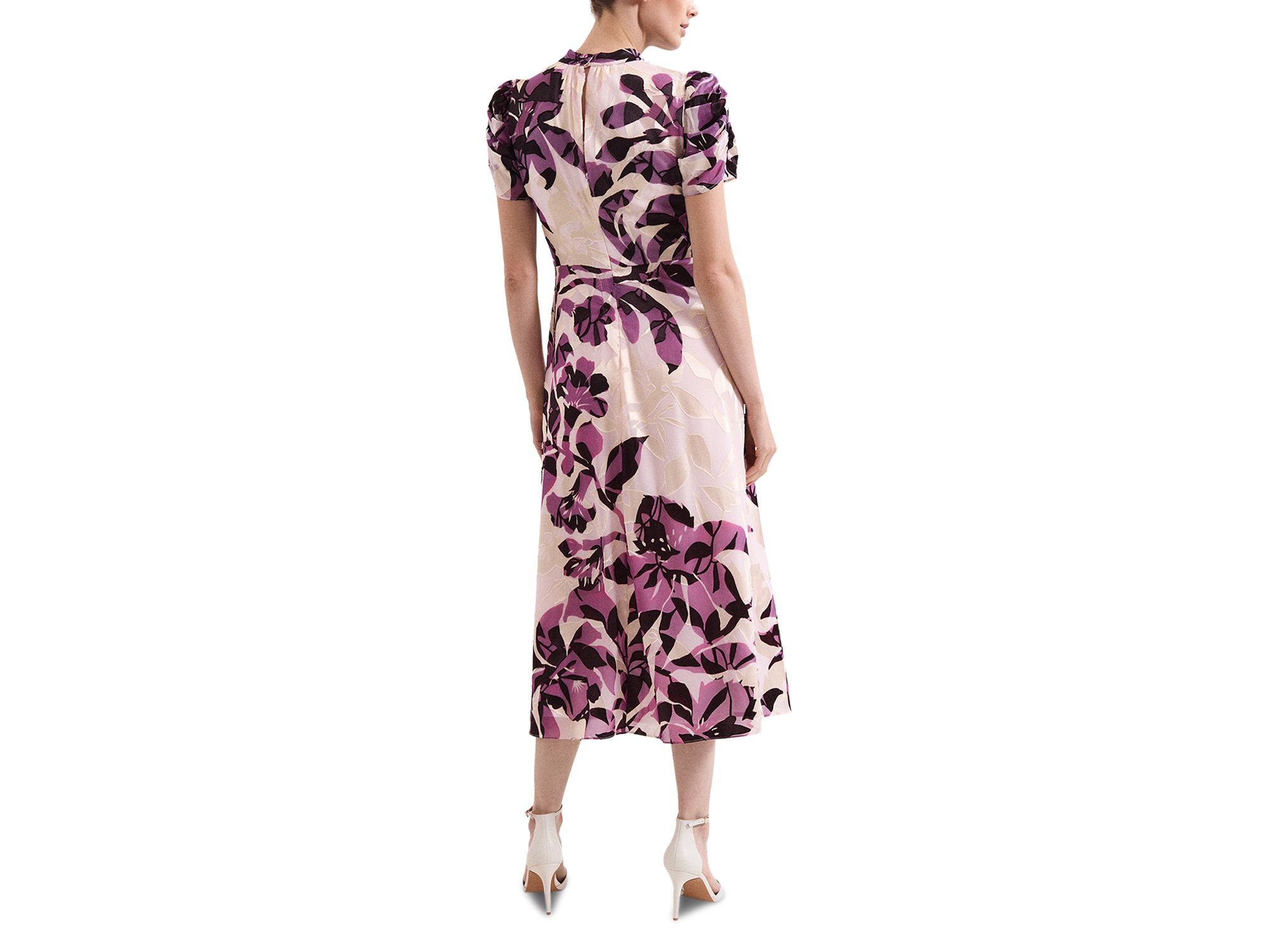 Tilly Floral Burnout Midi Dress — Image 9