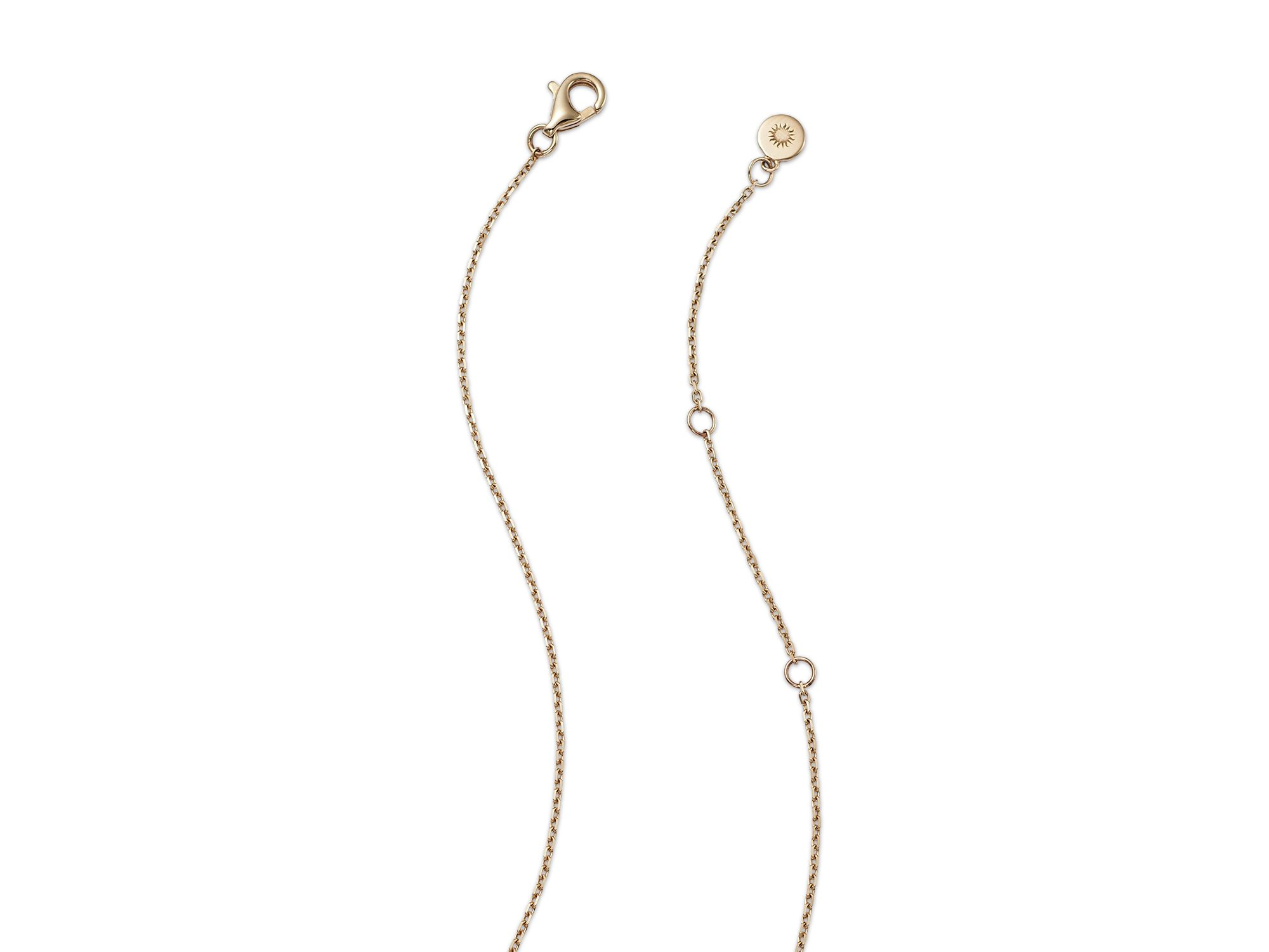 Opal & Diamond Sun Pendant Necklace in 14K Yellow Gold, 18" — Image 4