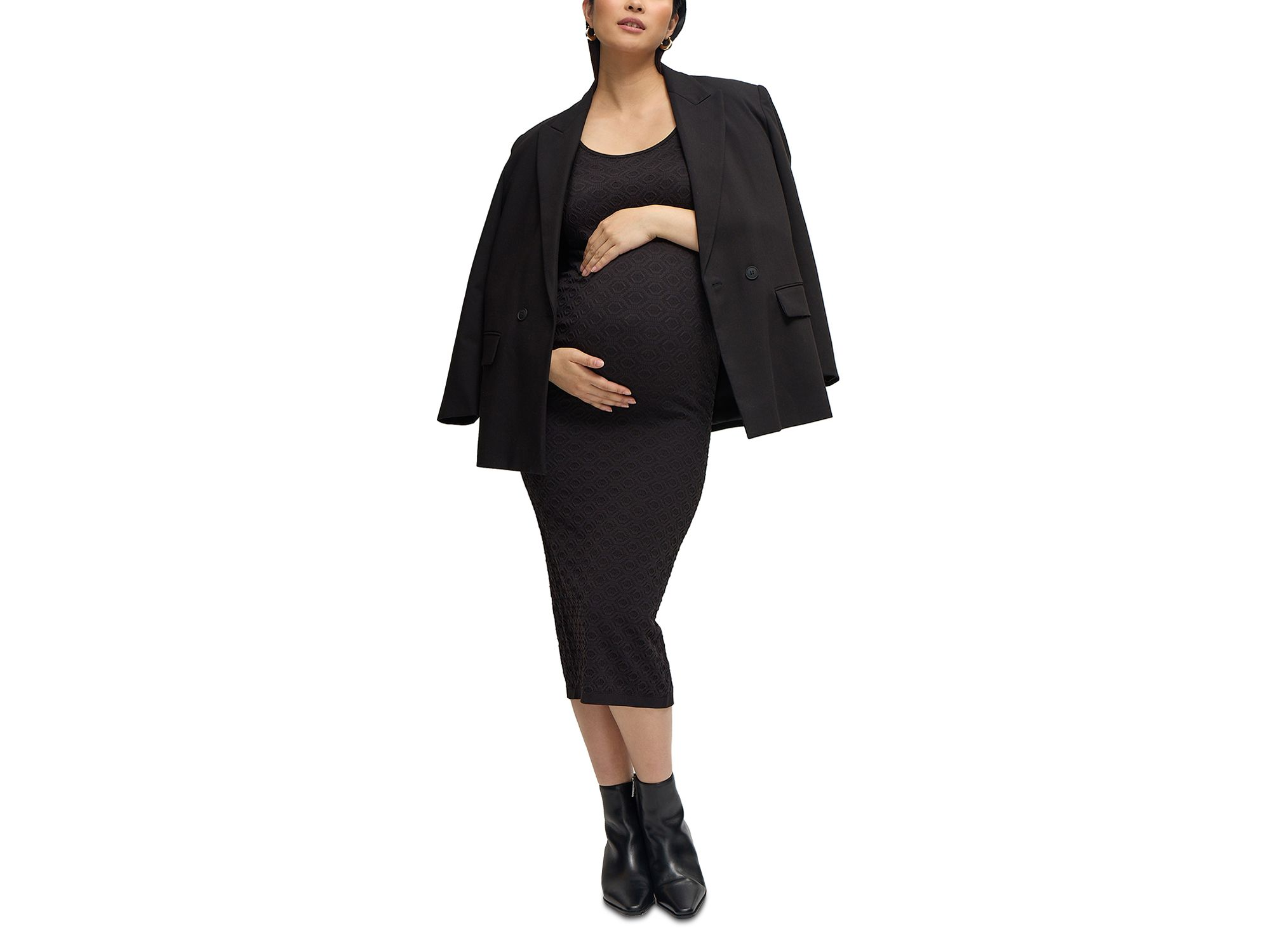 Seamless Midi Maternity Dress — Image 4