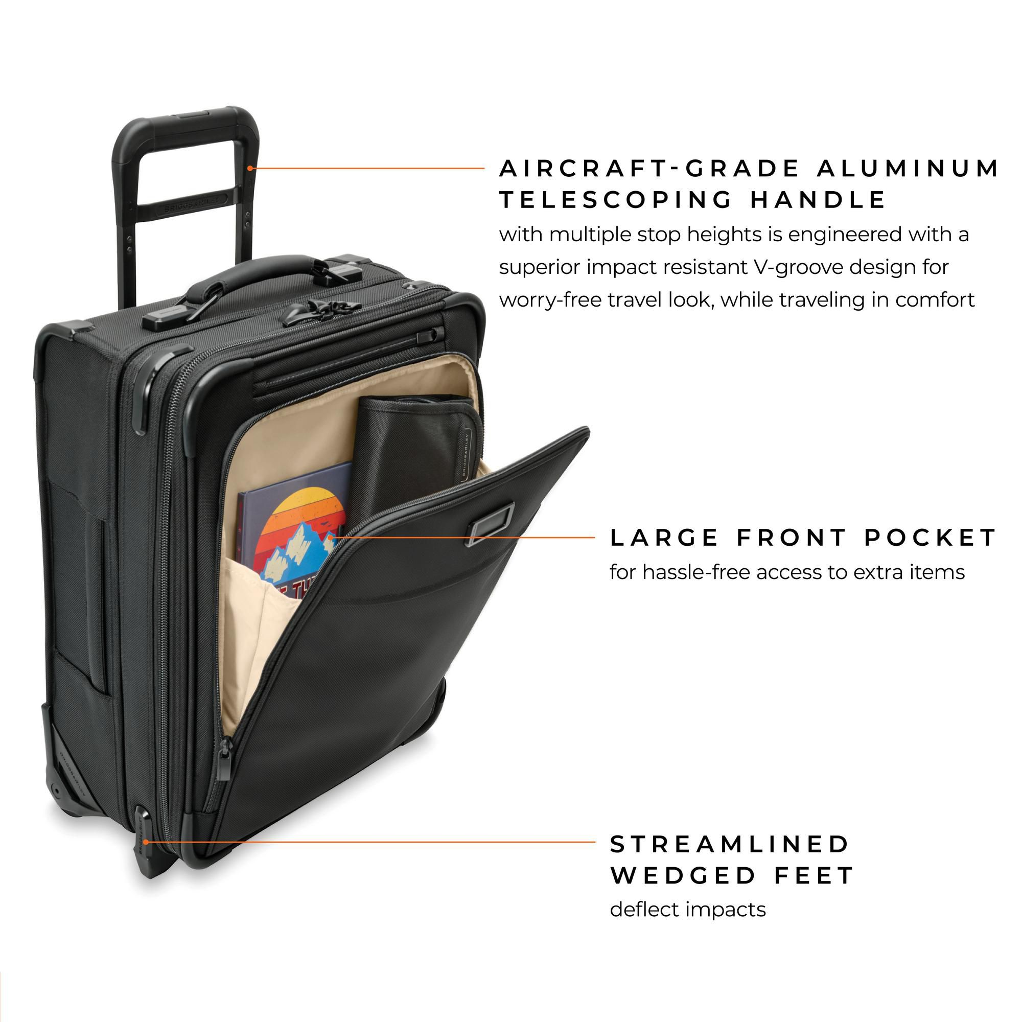 Baseline Global 2 Wheel Carry On Suitcase — Image 9