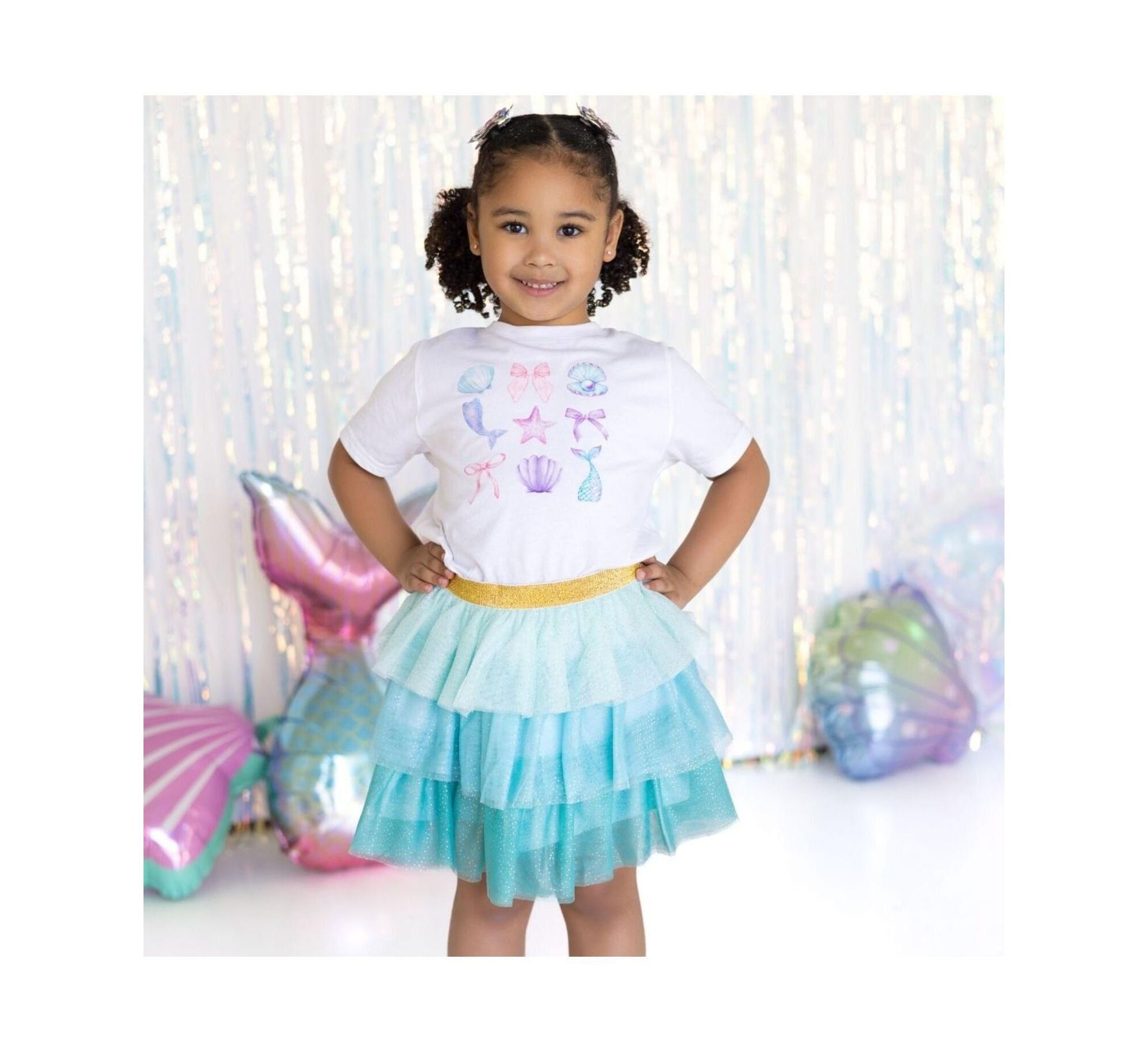 Girls' Mermaid Cutie Short Sleeve T-Shirt - Baby, Little Kid, Big Kid — Image 4