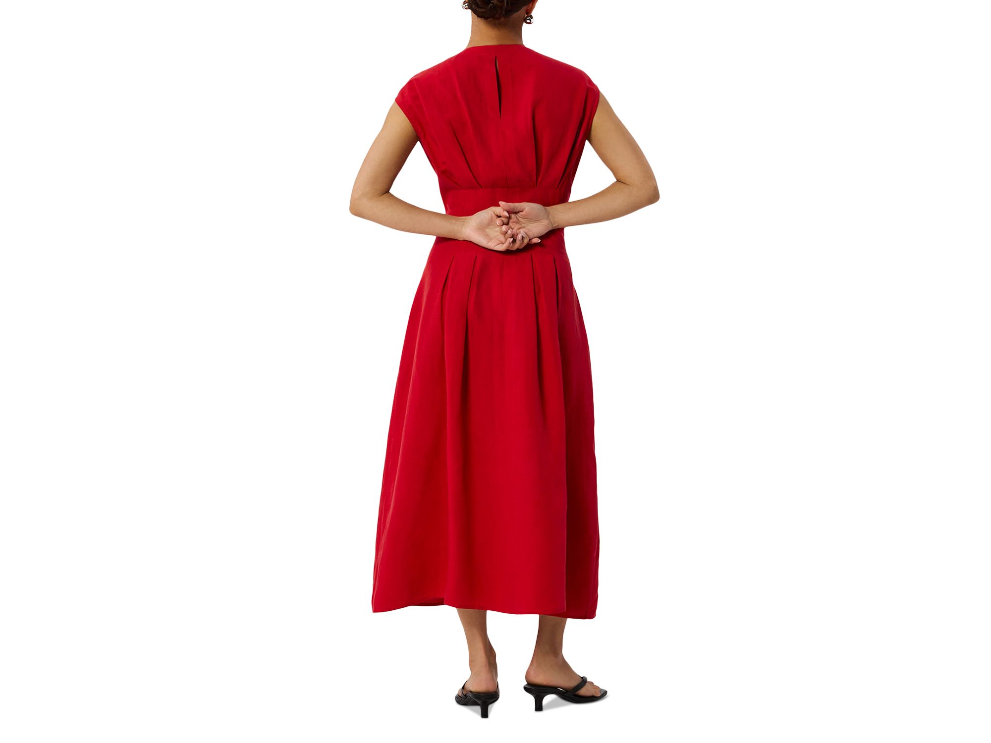 Petite Panel Linen Blend Dress — Image 4