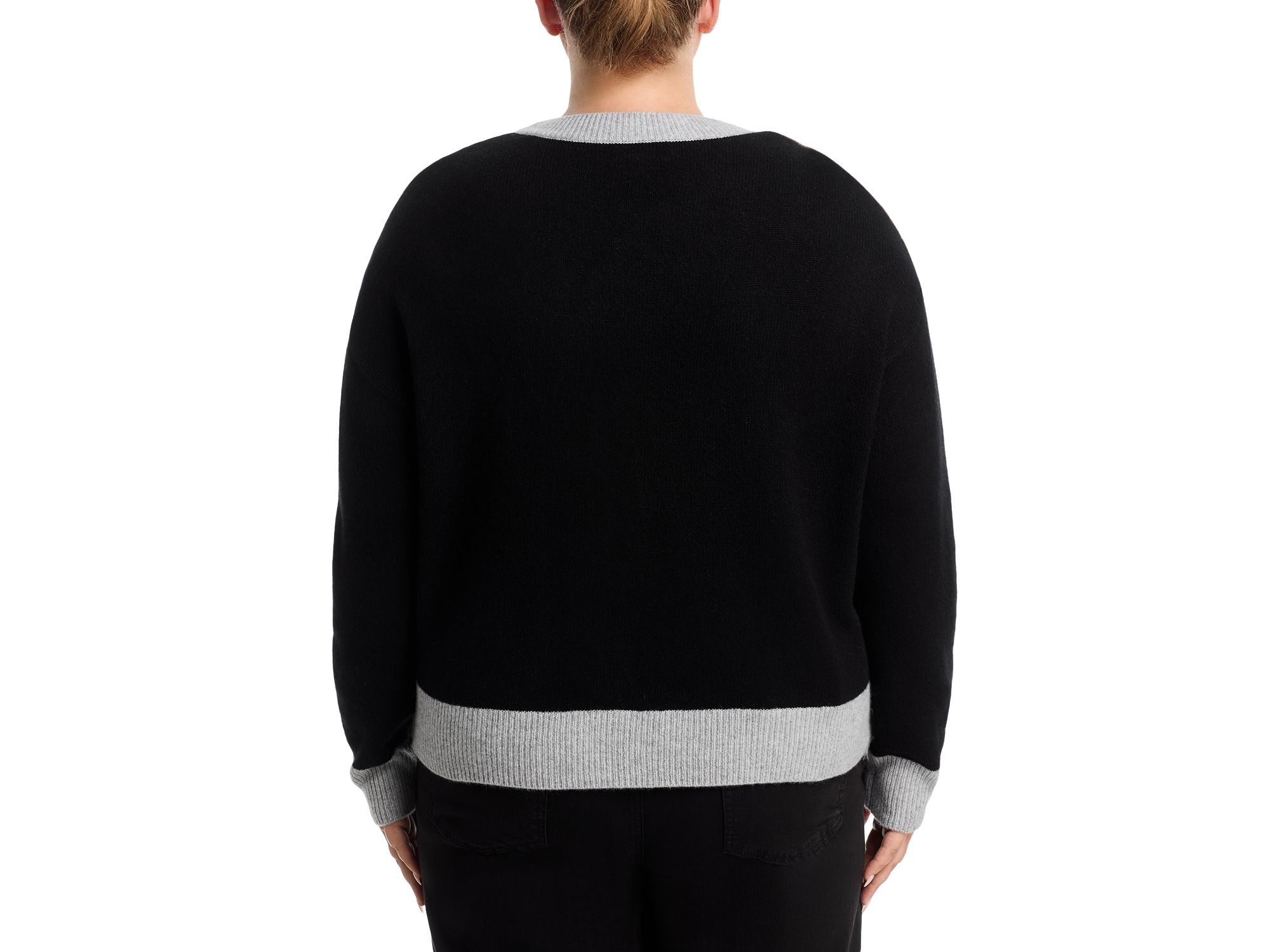 100% Cashmere Color Blocked Sweater - Exclusive — Image 5