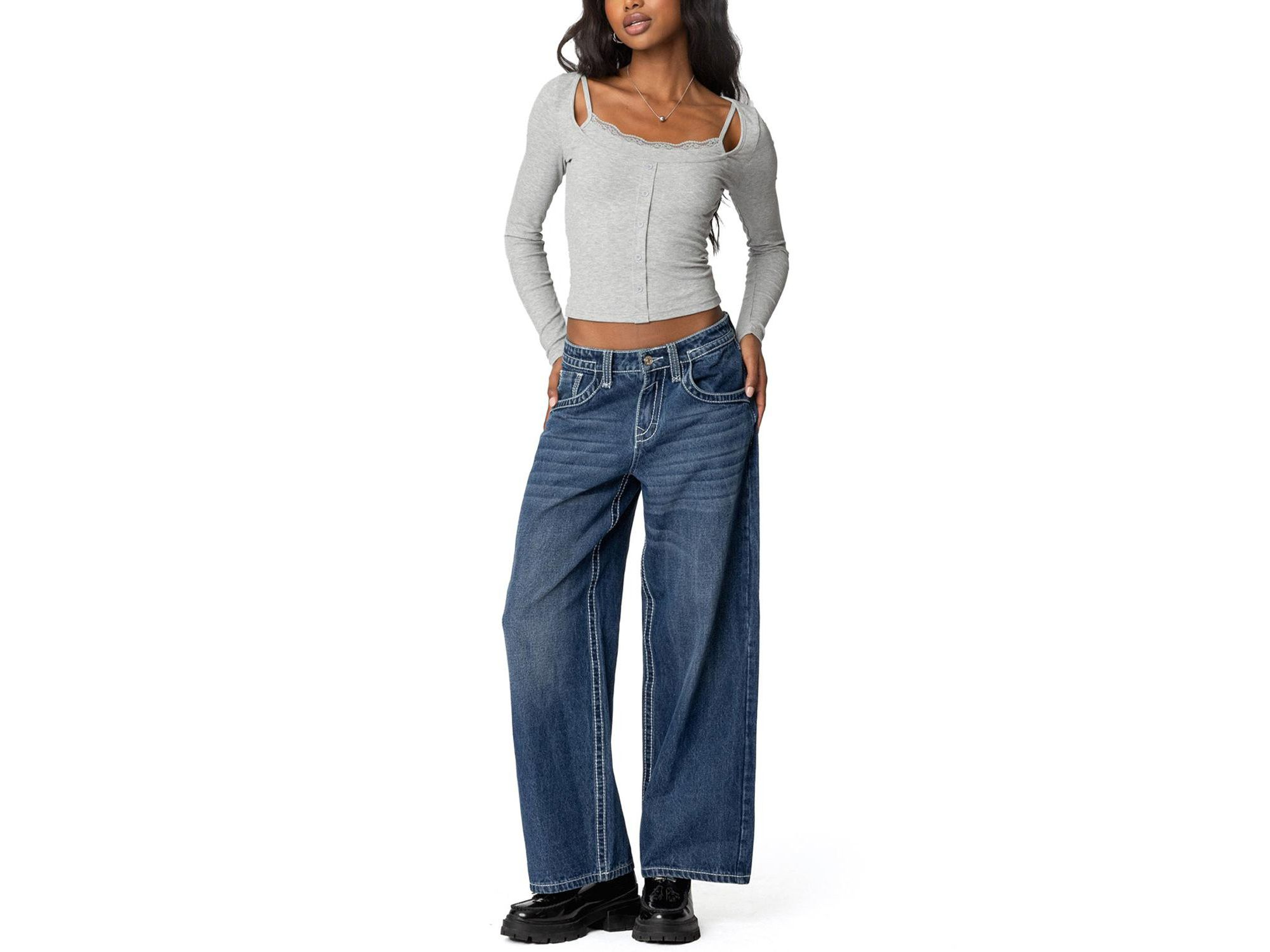 Josi Layered Ribbed Top — Image 3