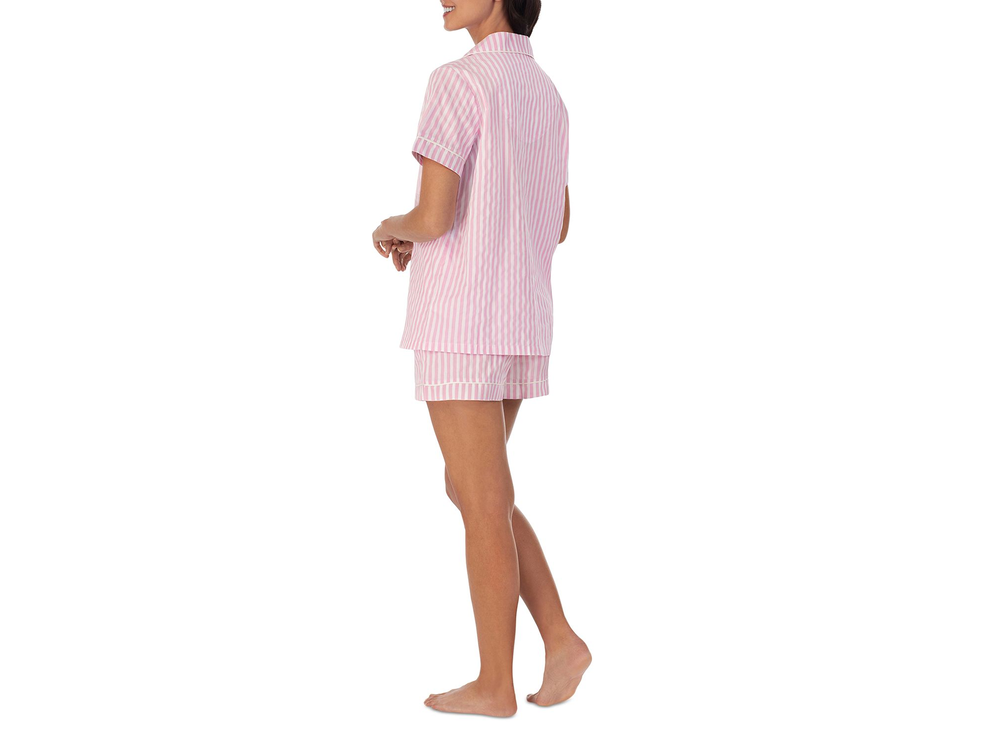 Striped Cotton Short Pajamas Set — Image 7