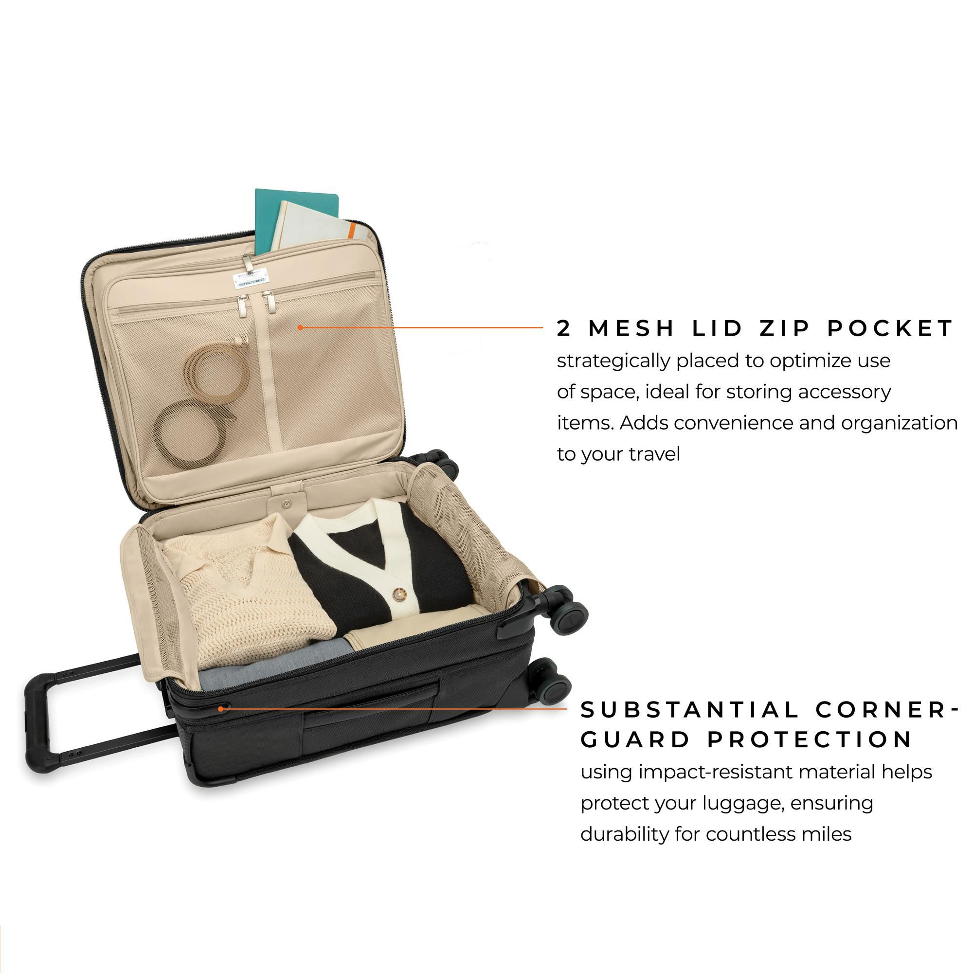 Baseline Global Carry On Spinner Suitcase — Image 12