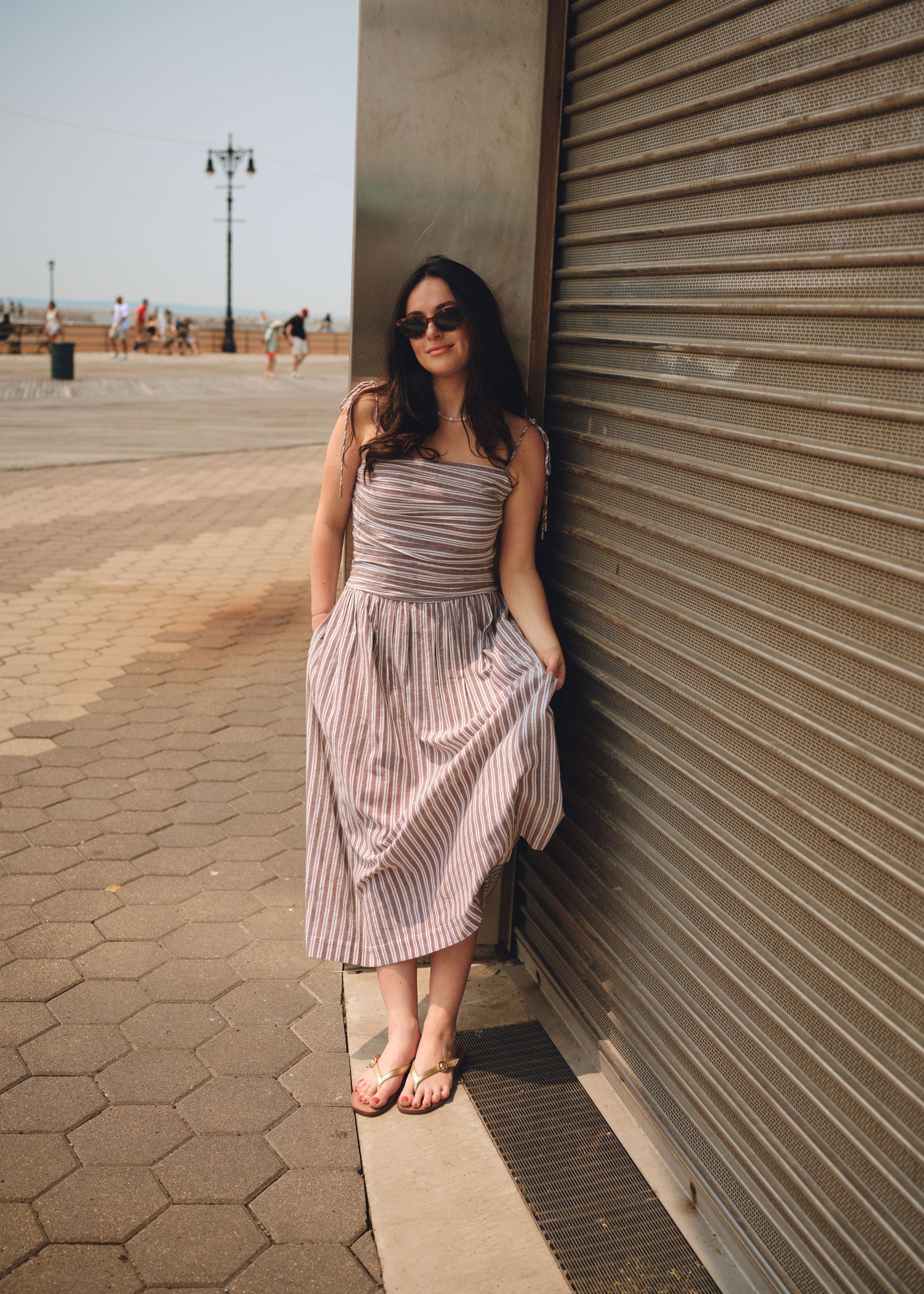 The Caroline Petite Drop Waist Maxi Dress