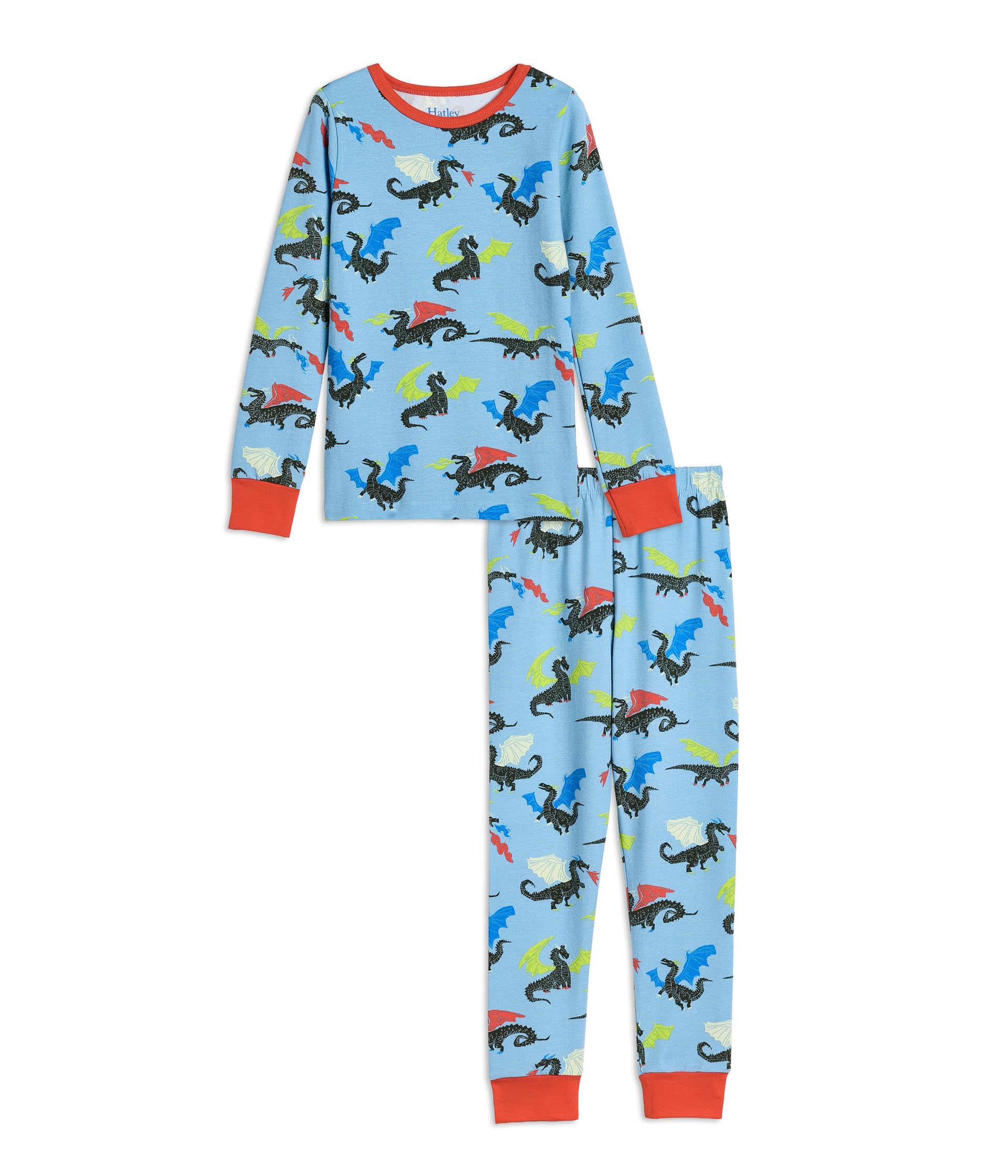 Dragons Glow in the Dark Stretch Jersey Pajama Set (Toddler/Little Kid/Big Kid)