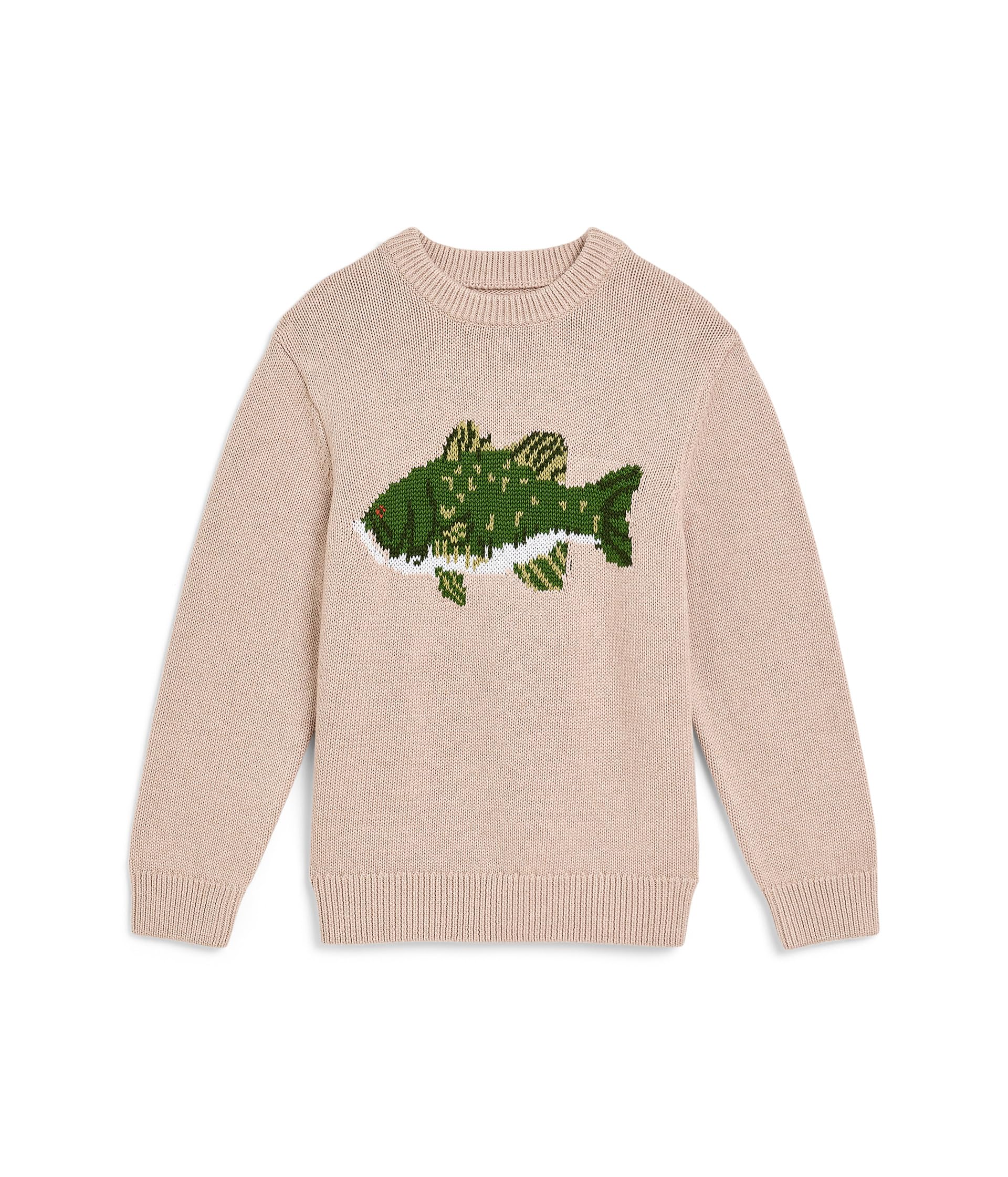 Fish Crew Neck Sweater (Toddler/Little Kid/Big Kid)