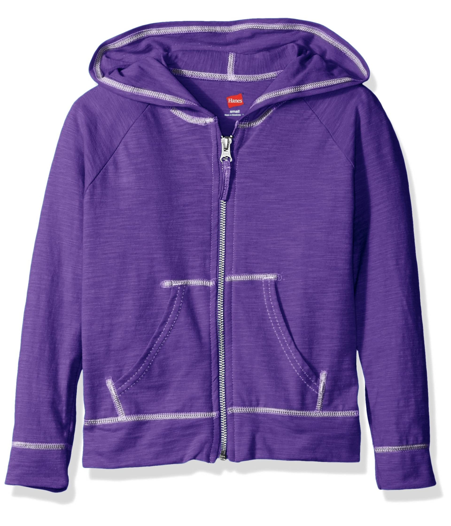 Little Girls' Slub Jersey Full Zip Jacket