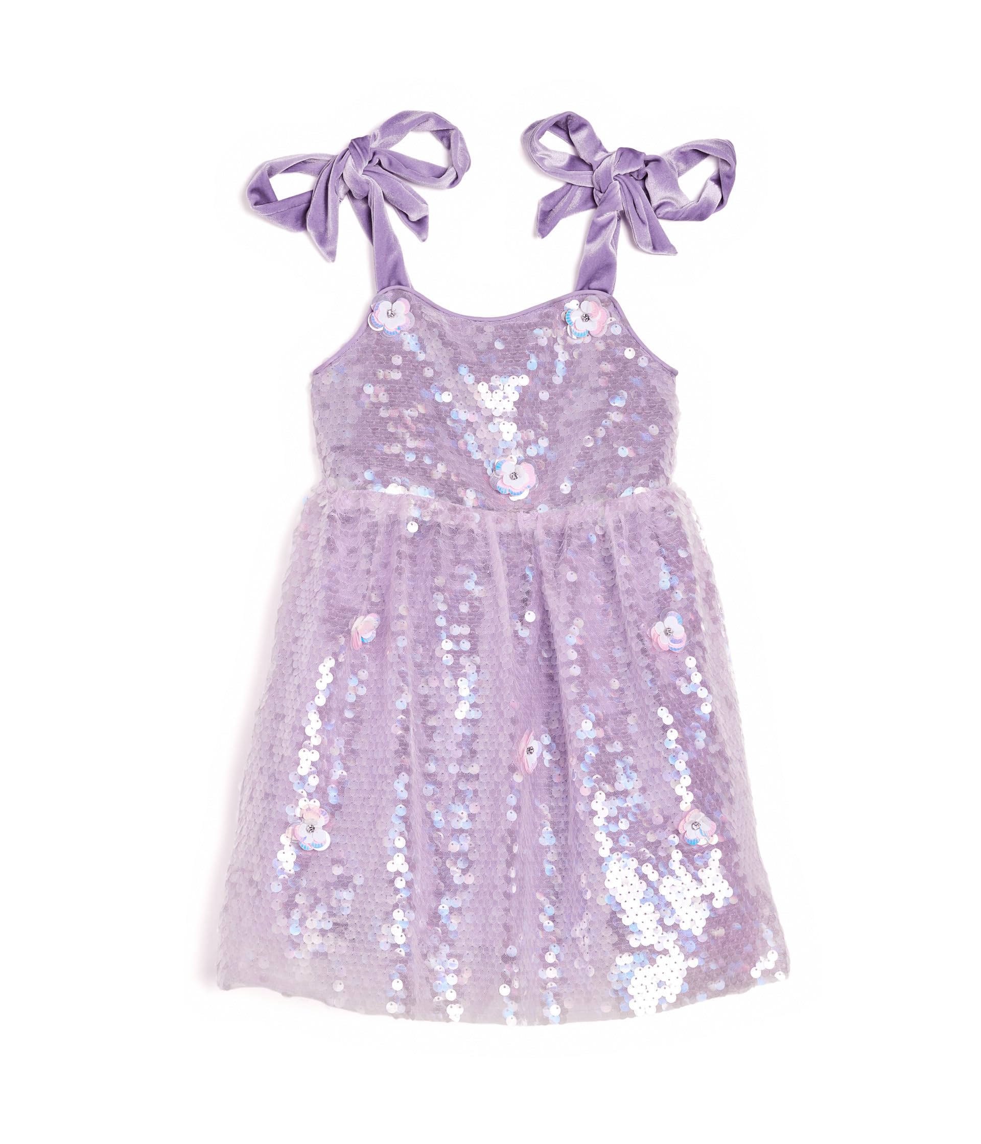Lavender Daisy Sequin Dress (Toddler/Little Kid/Big Kid)