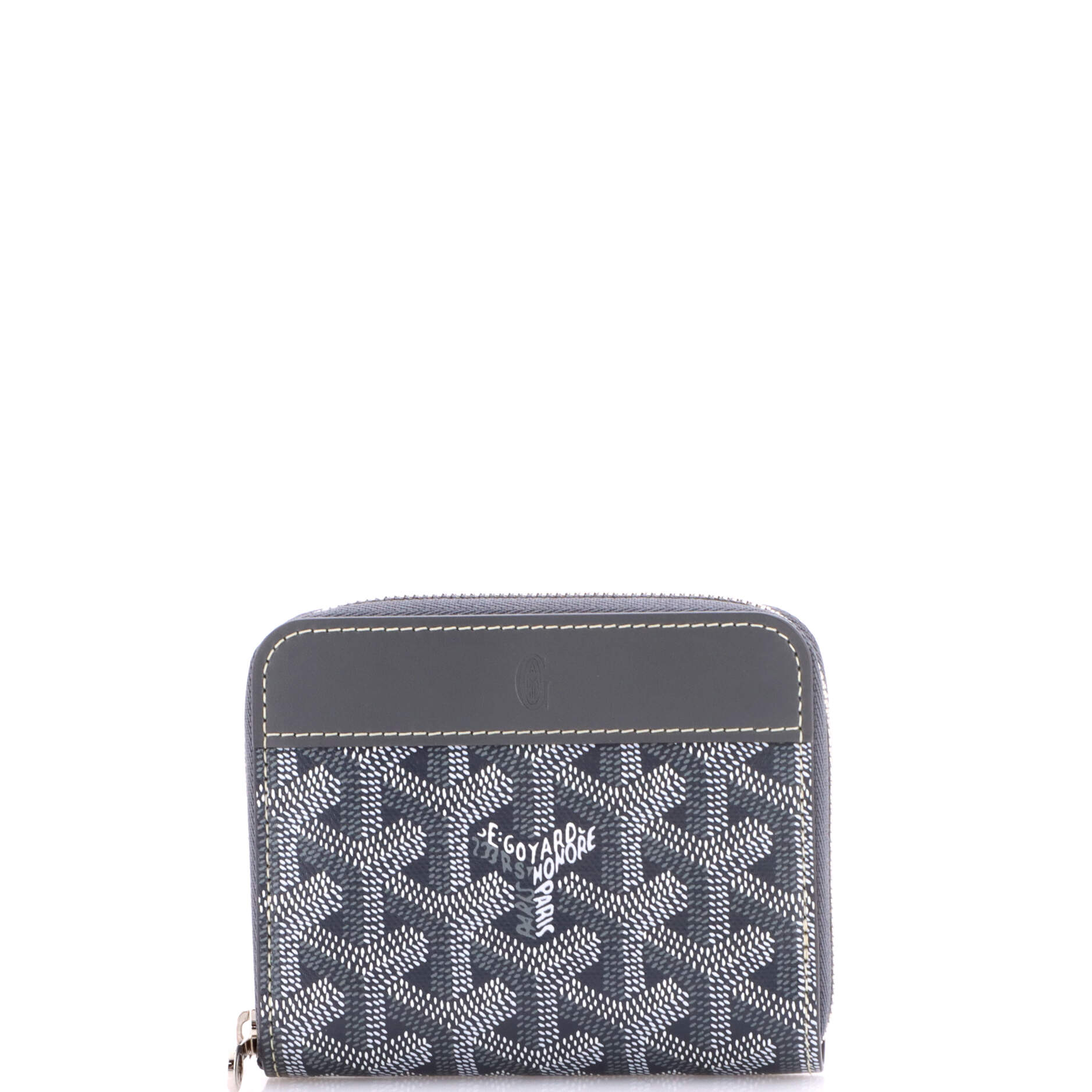 Matignon Zip Wallet Coated Canvas with Leather PM