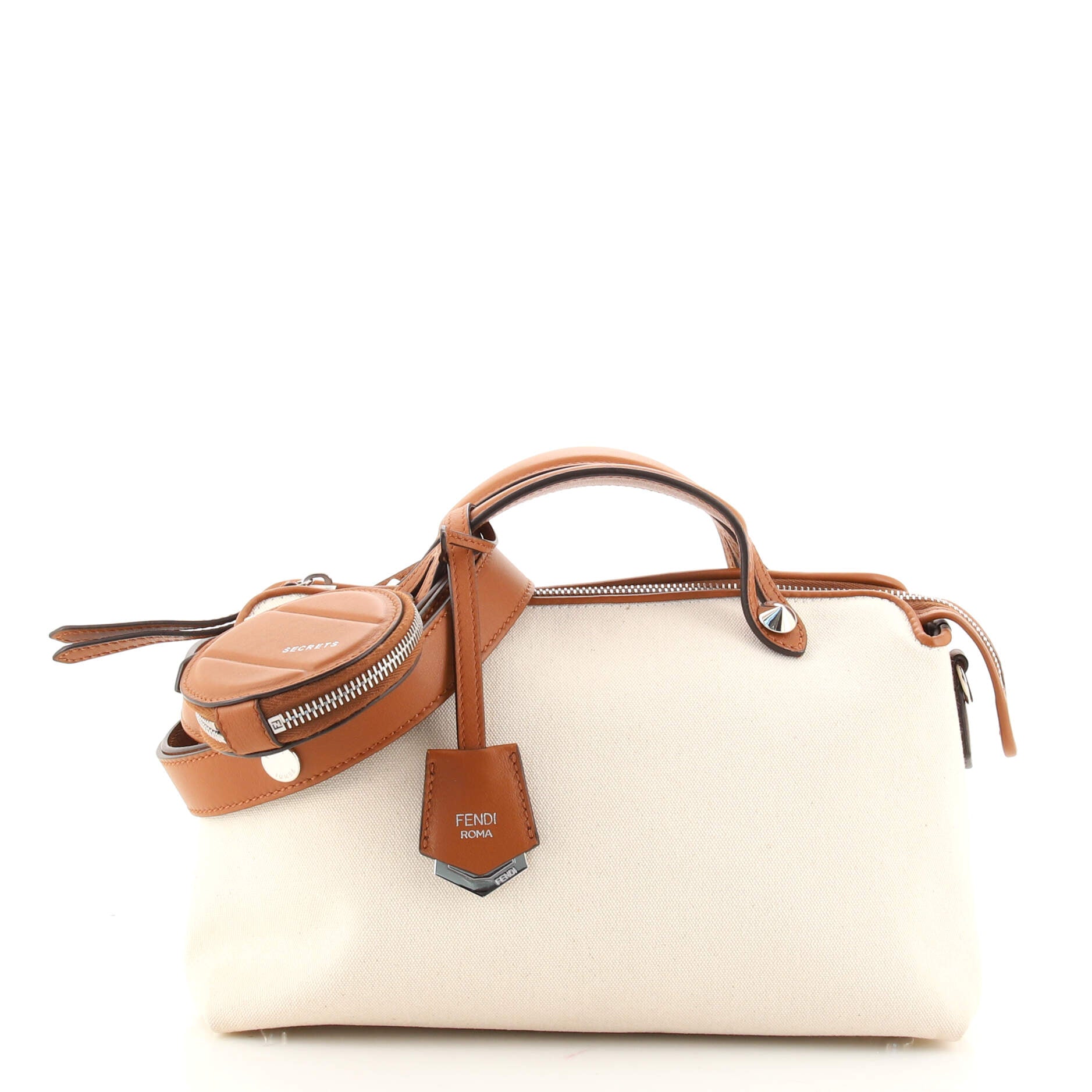 By The Way Satchel Canvas and Leather Small