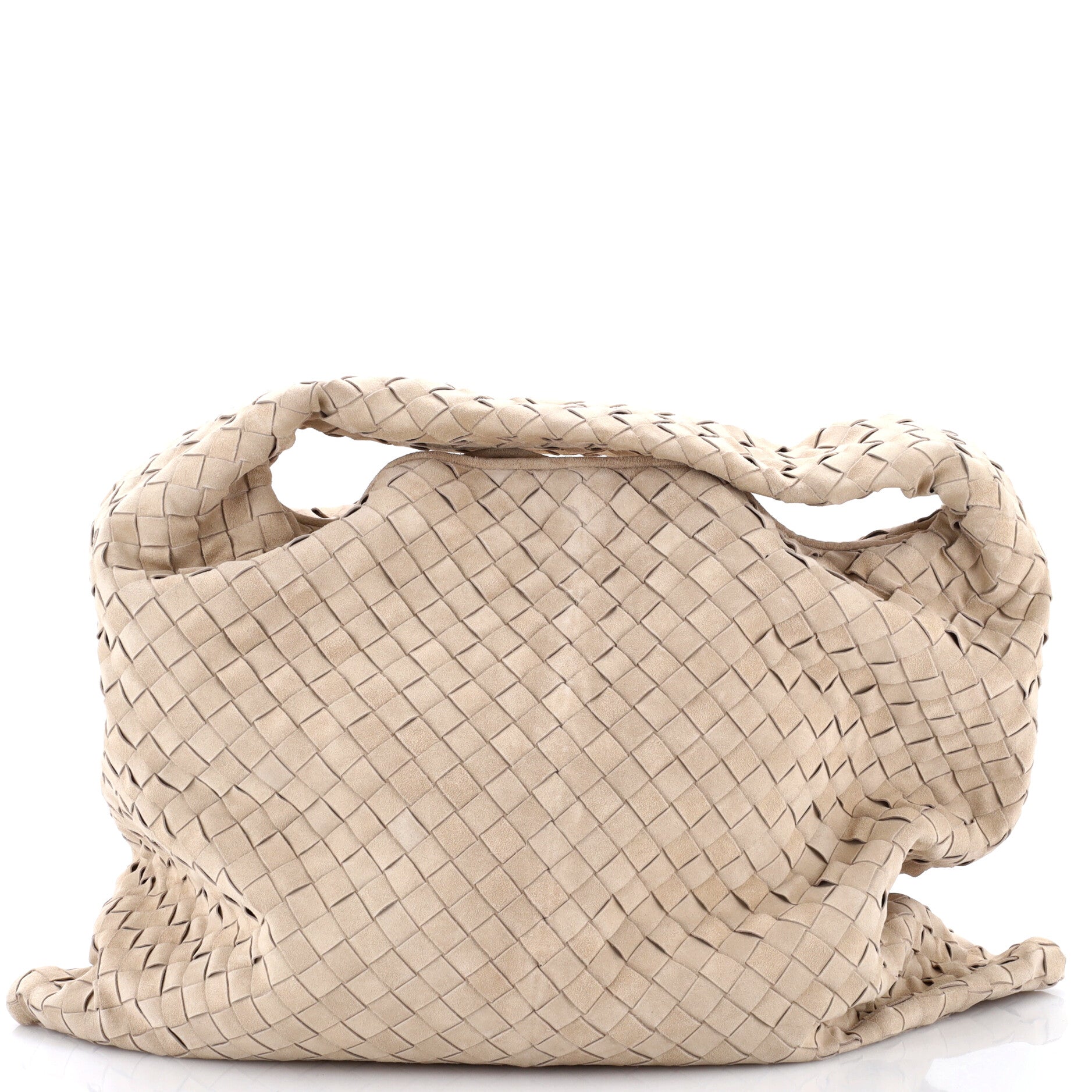 Hop Hobo Intrecciato Suede Large