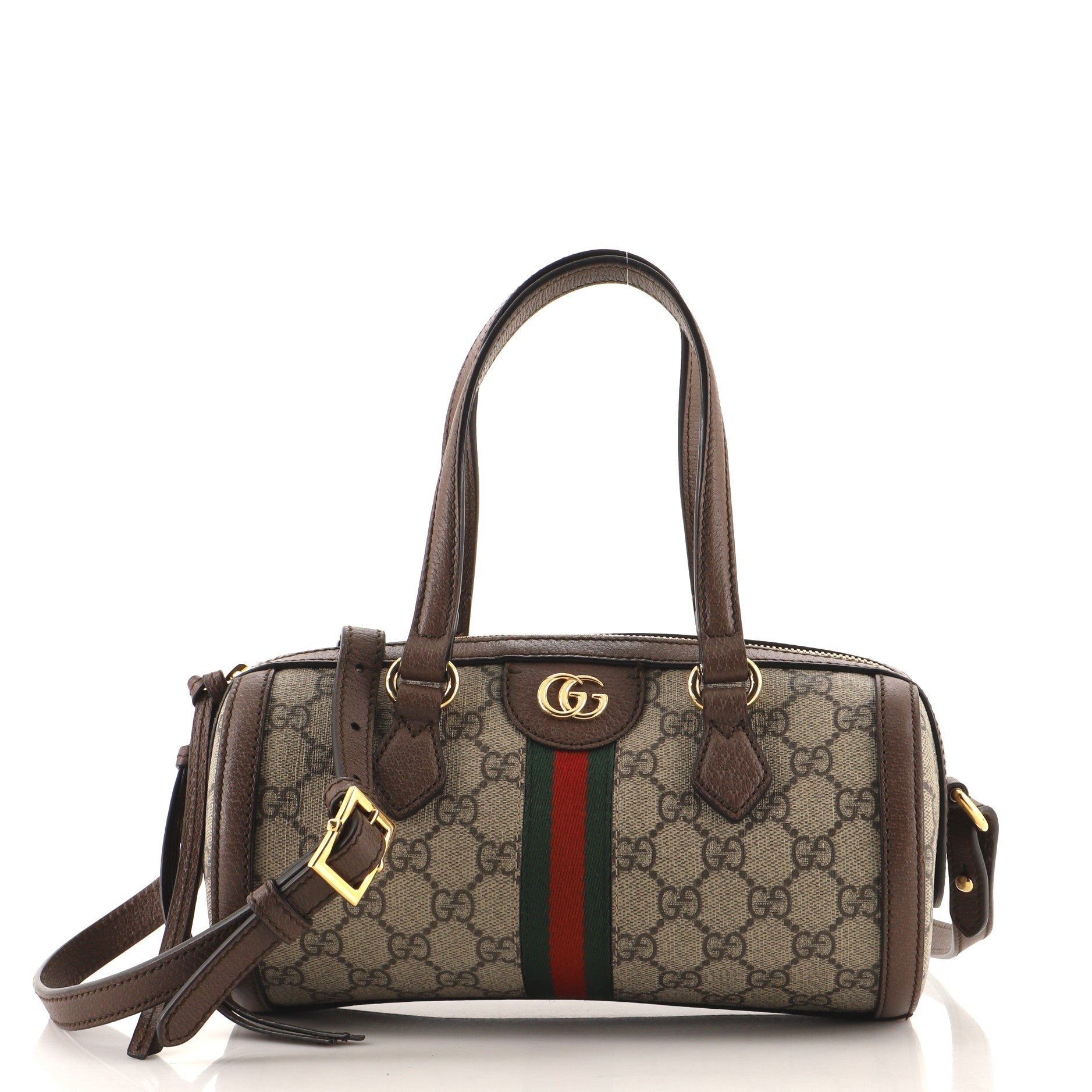 Ophidia Boston Bag GG Coated Canvas Small