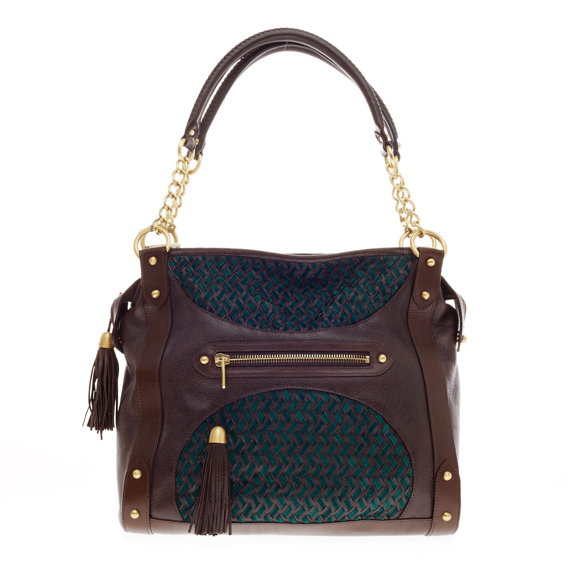 Lauren Tote Woven Leather
