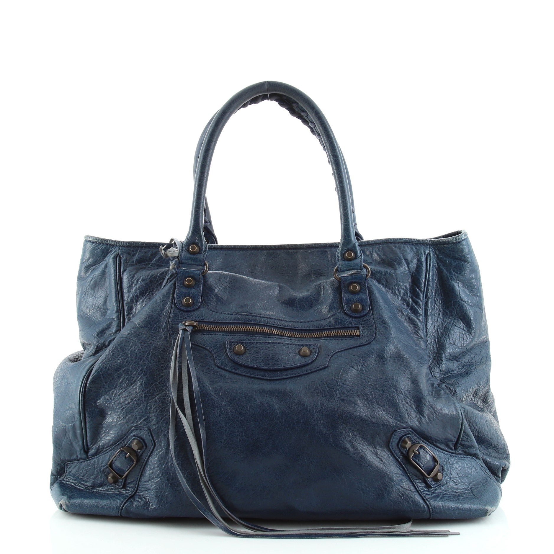 Classic Studs Sunday Tote Leather Large