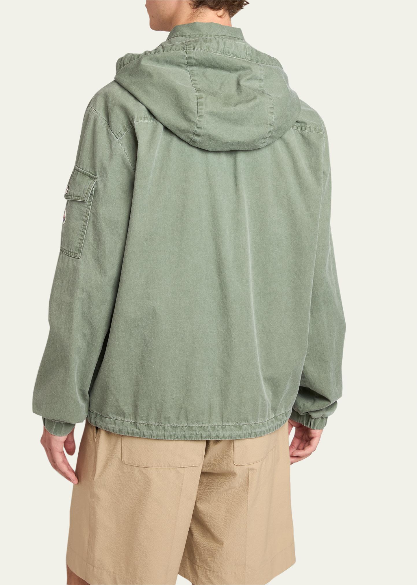 Men's Cotton Full-Zip Hooded Jacket, image 4 of 5