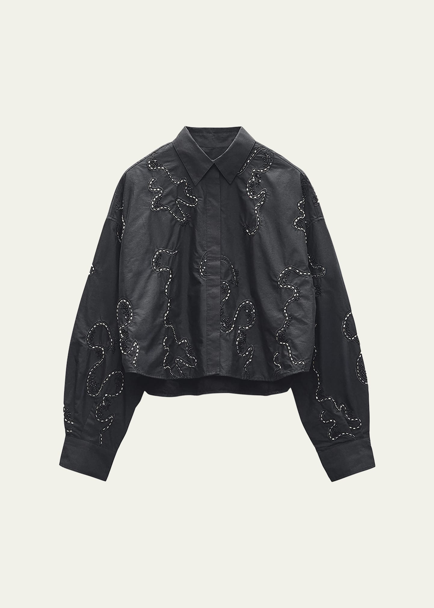Beatrice Embroidered Long-Sleeve Shirt